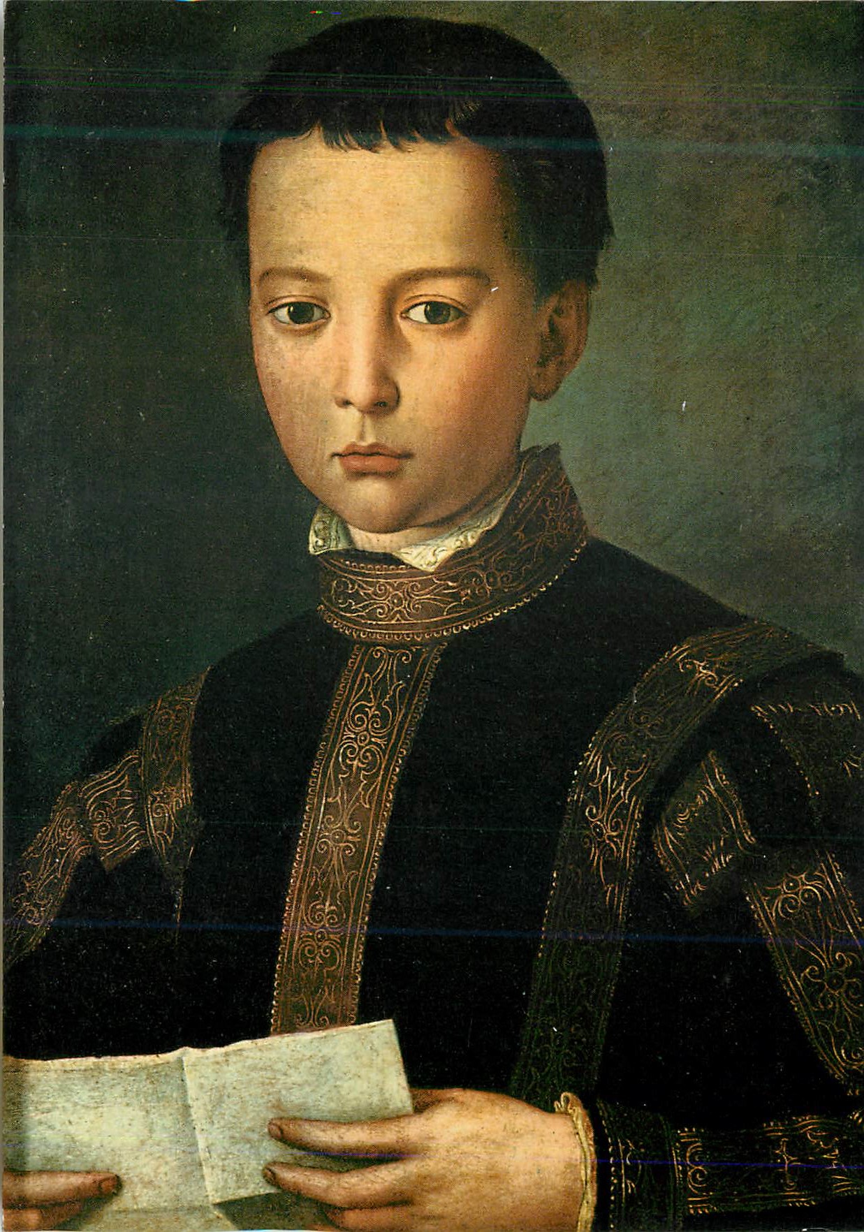 CPM Firenze Galleria Uffizi Agnolo Bronzino Portrait de Ferdinand l de Medicis