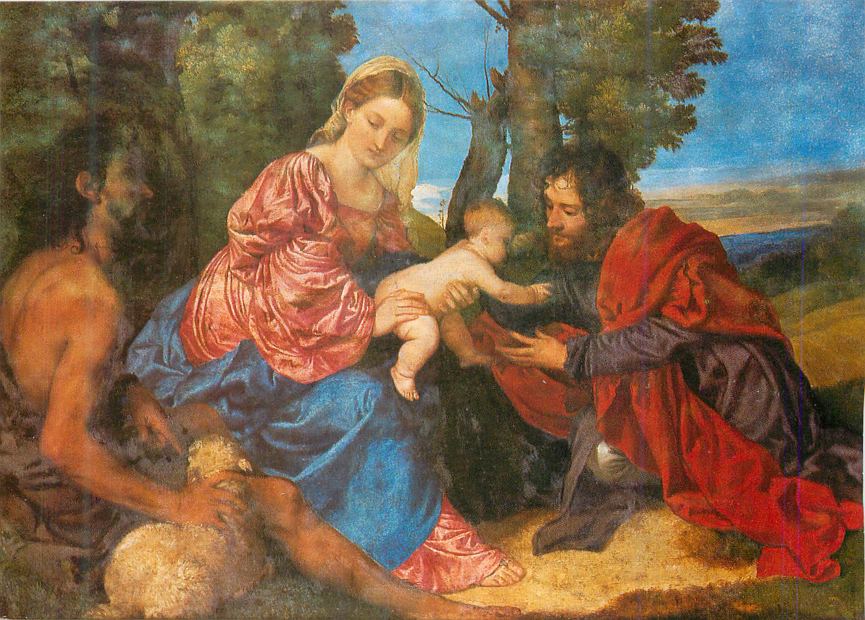 CPM Madonna and Child with St John National Gallery of Scotland