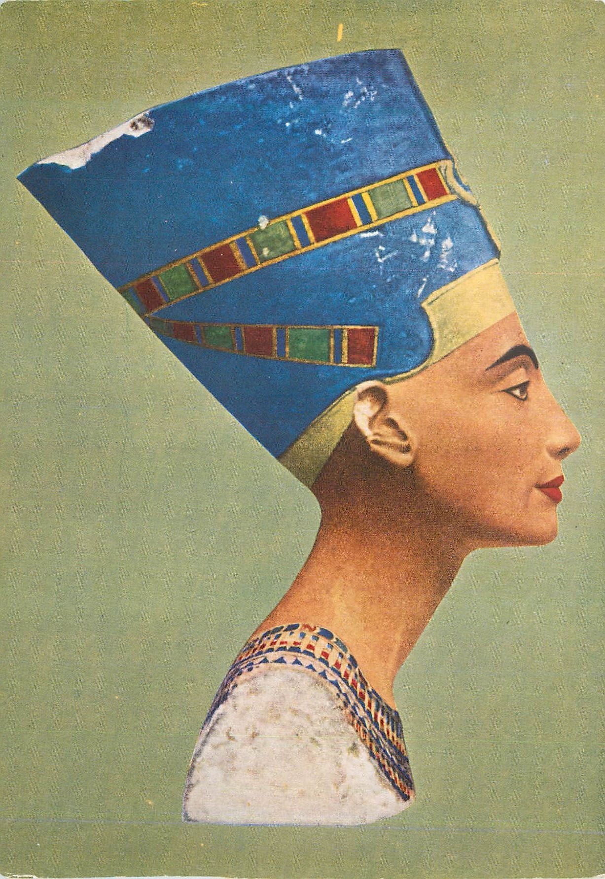 CPM Musee de Berlin Art Egyptien Buste de la Reine Nefertili Belle Mere du roi Tutankhamun