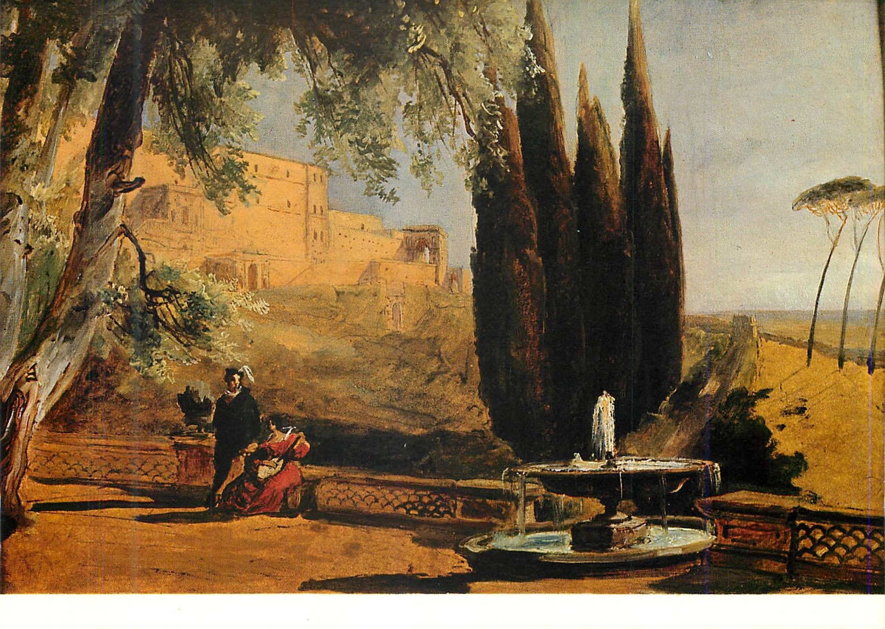 CPM Akademie der Kunste Berlin Carl Blechen (1798 1840) Terrace de la Villa d'Este