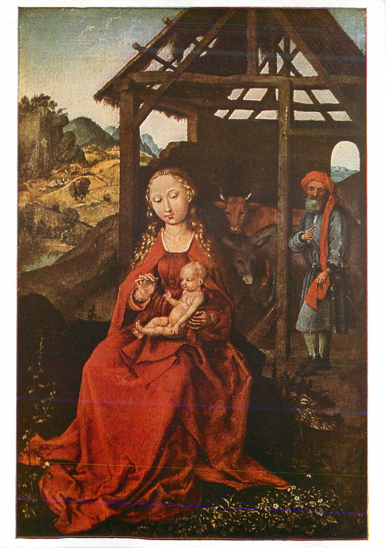 CPM Munchen Pinakothek Bruckmanns Bildkarte Heilige Familie