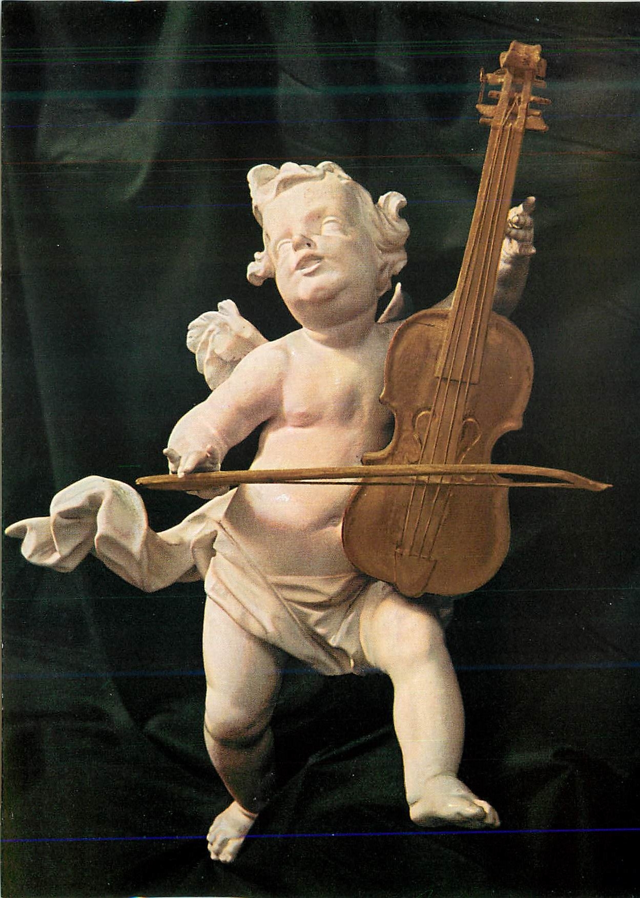 CPM Franz Xaver Schmadl 1705 1777 Rottenbuch Putto auf der Orgenlempore 1744 Violon