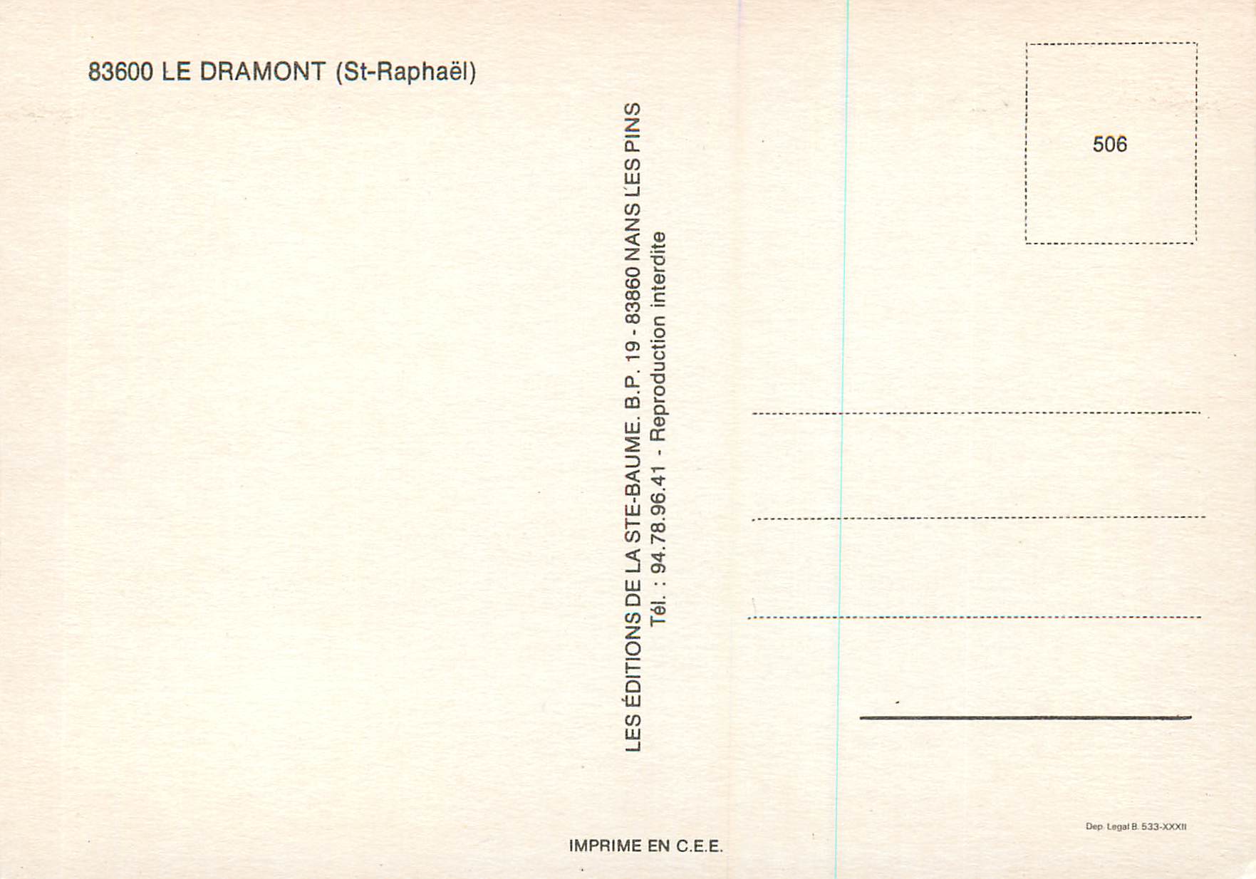 Le Dramont — vue aérienne — Éditions de la Ste-Baume — Back