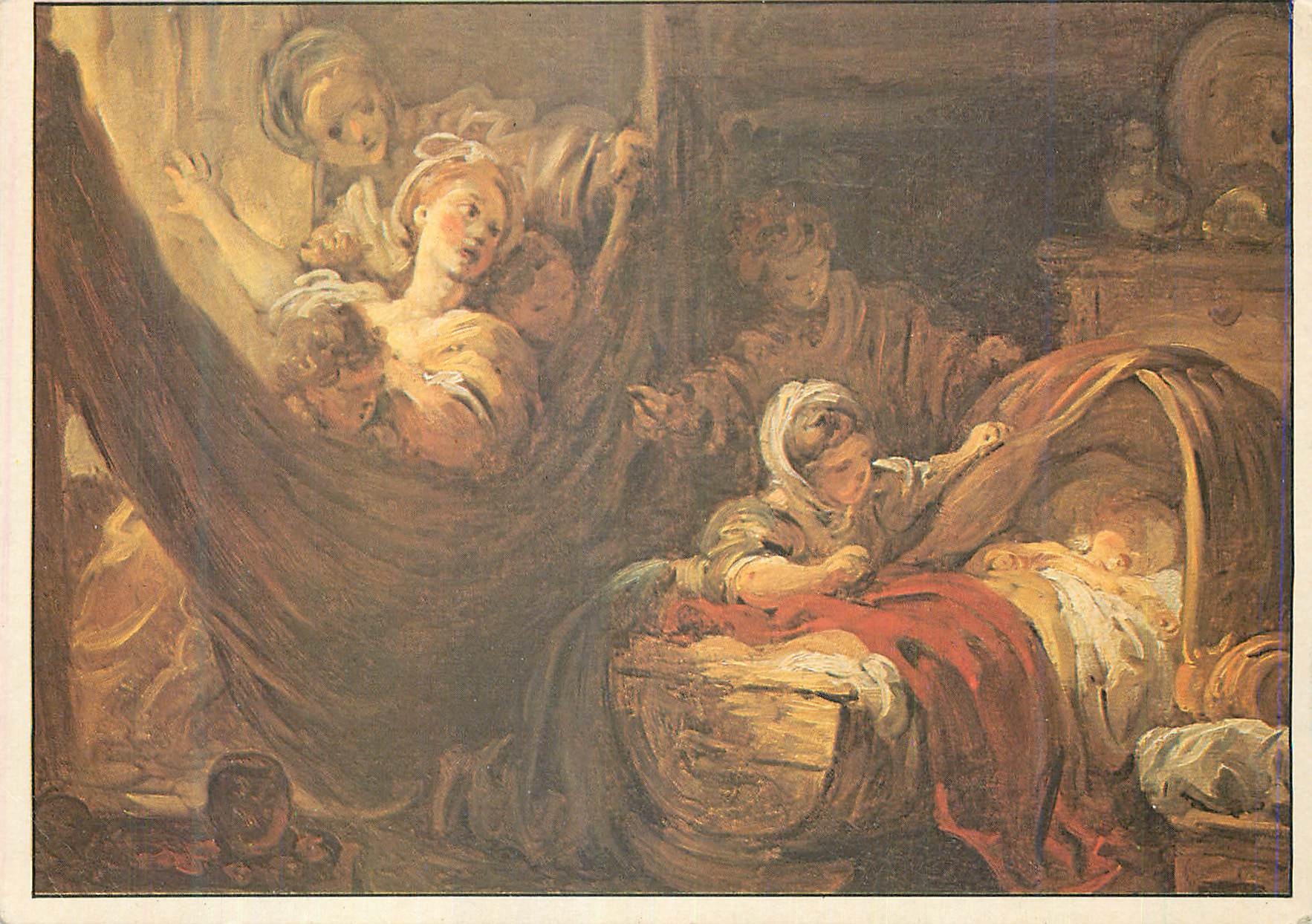 CPM Fragonard Jean Honore Ne a Grasse 1732 Mort a Paris 1806 Le Berceau