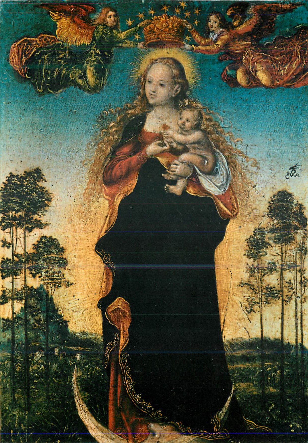 CPM Milano Museo Poldi Pezzoli L'Immaculate et deux Anges