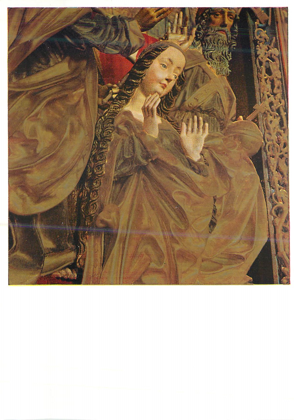 CPM Couronnement de la Vierge Detail St Veiter Schnitzerwerkstatt (um 1510)