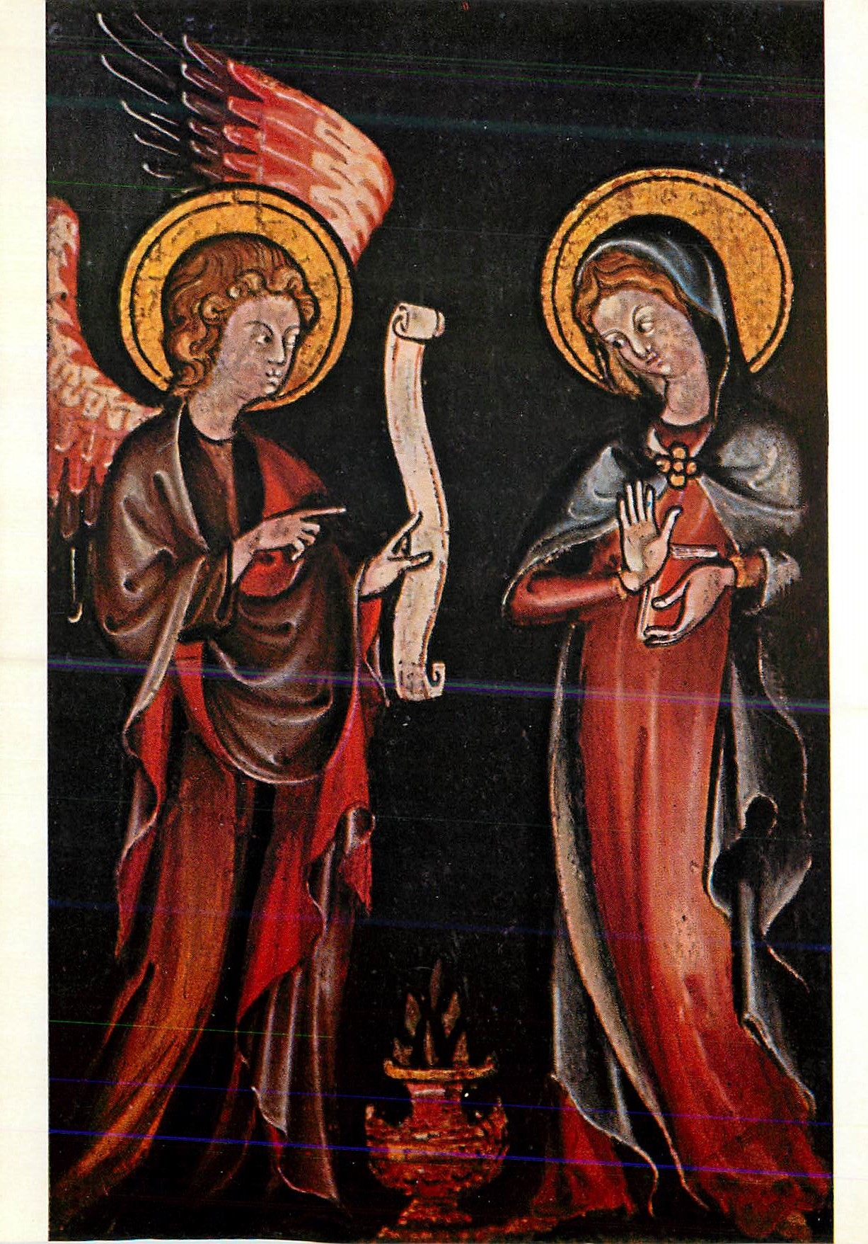 CPM Louvre Paris Verkundigung an Maria Rheinische Schule um 1340