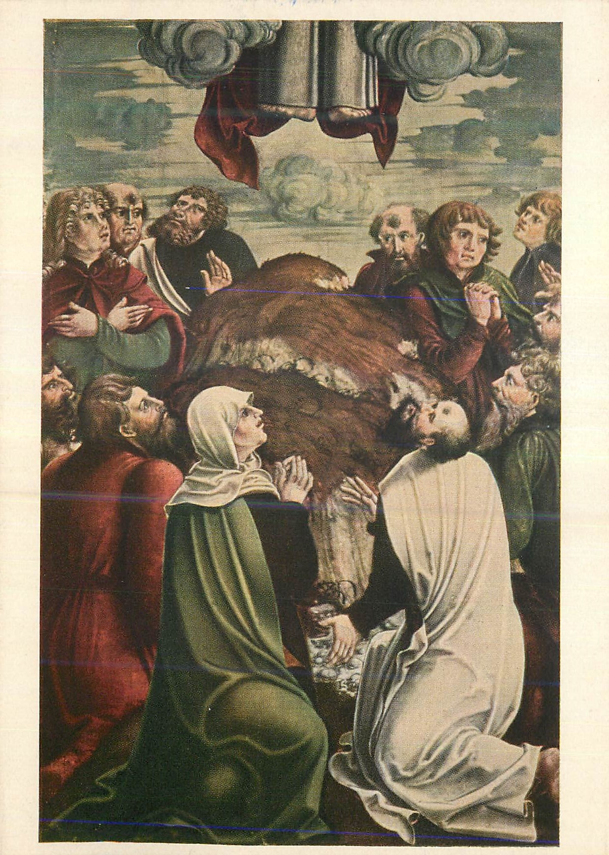 CPM Christi Himmelfahrt Nurnberg Germanisches Museum Teibild eines Altarflugels Tirol um 1500