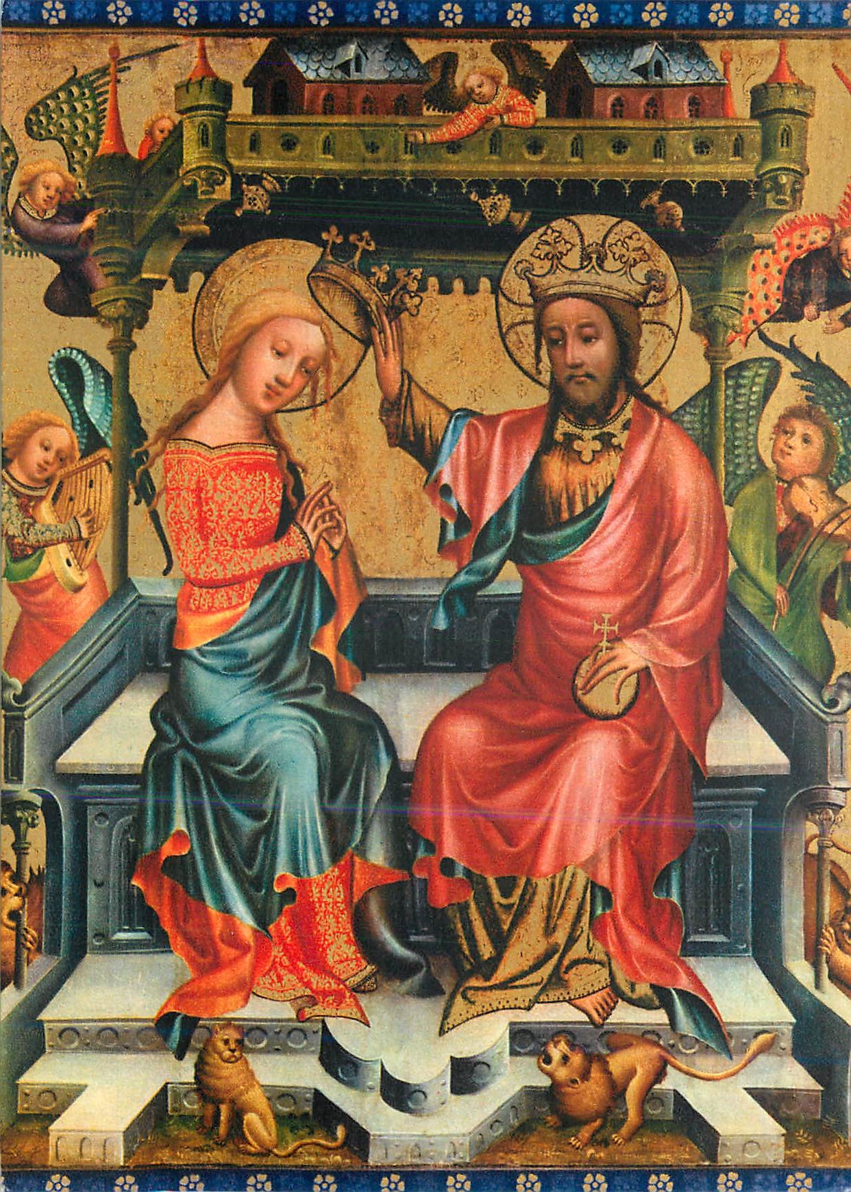 Couronnement de la Vierge — Meister Bertram (1367-1415) — Éditions Abbaye d'Encalcat (Tarn)