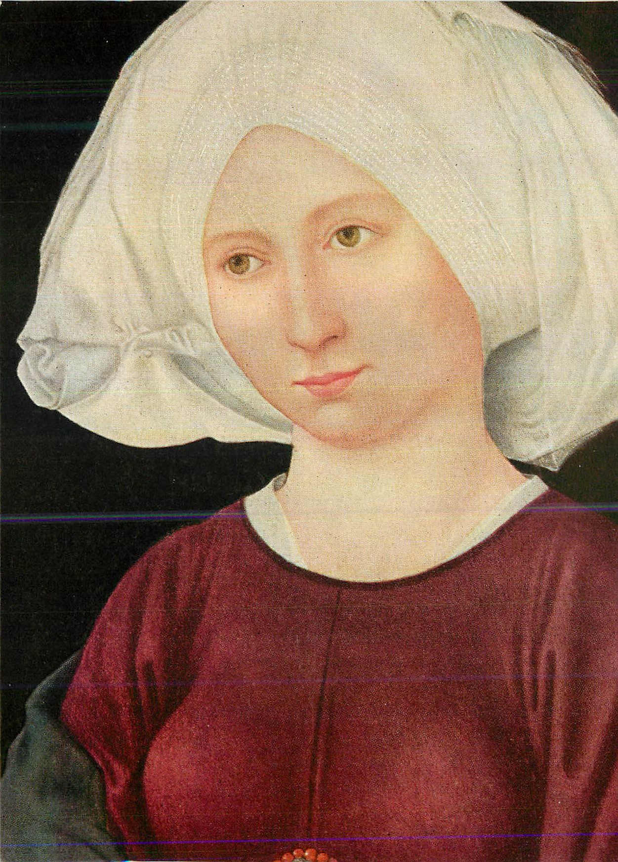 CPM Junge Frau Martin Schongauer um 1445 1491 Ausschnitt Privalbesitz