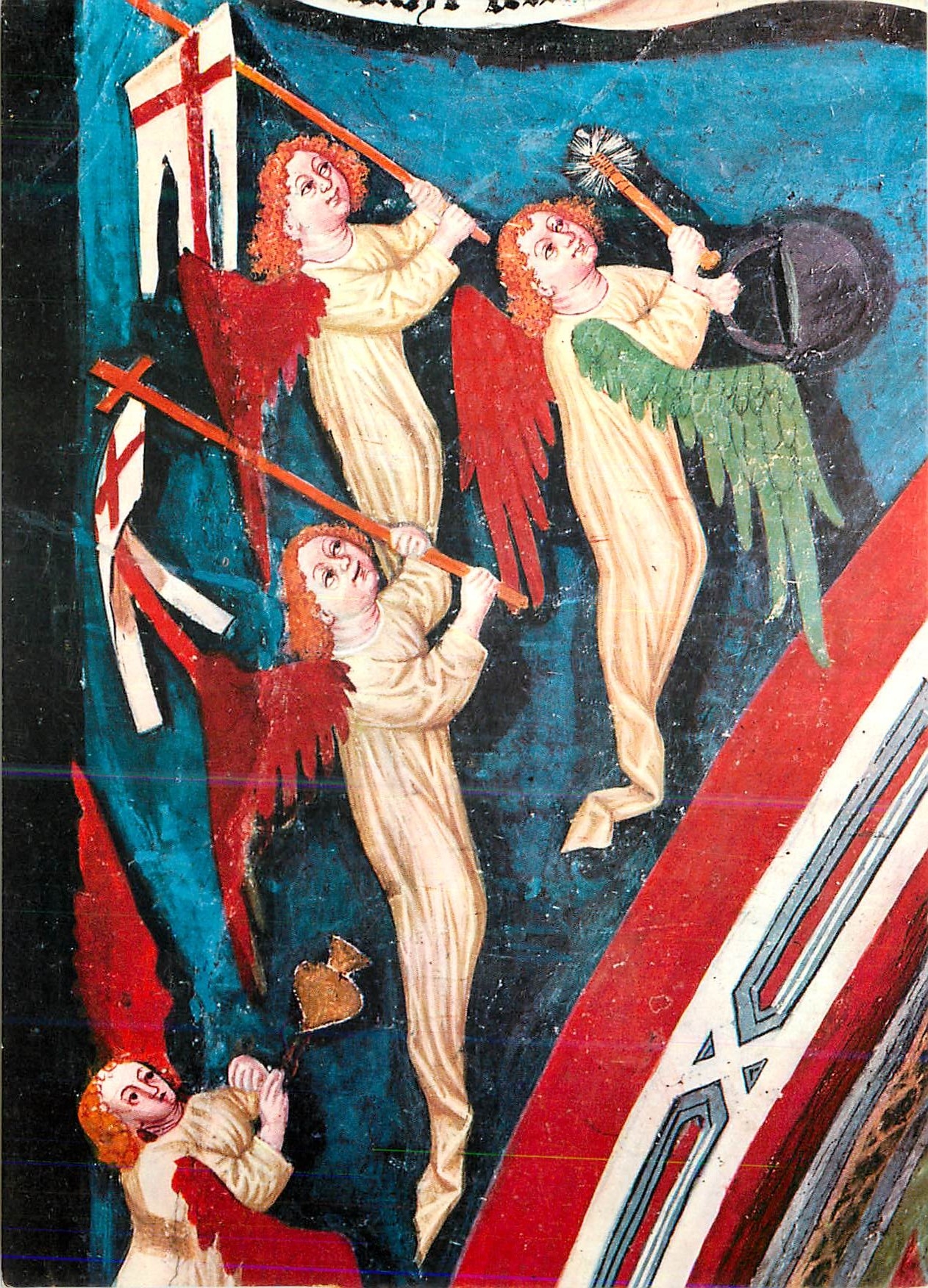 CPM Meister Leonhard von Brixen um 1459 St Georgen in Taisten (Pustertal) Ausschnitt aus der Verkundigung