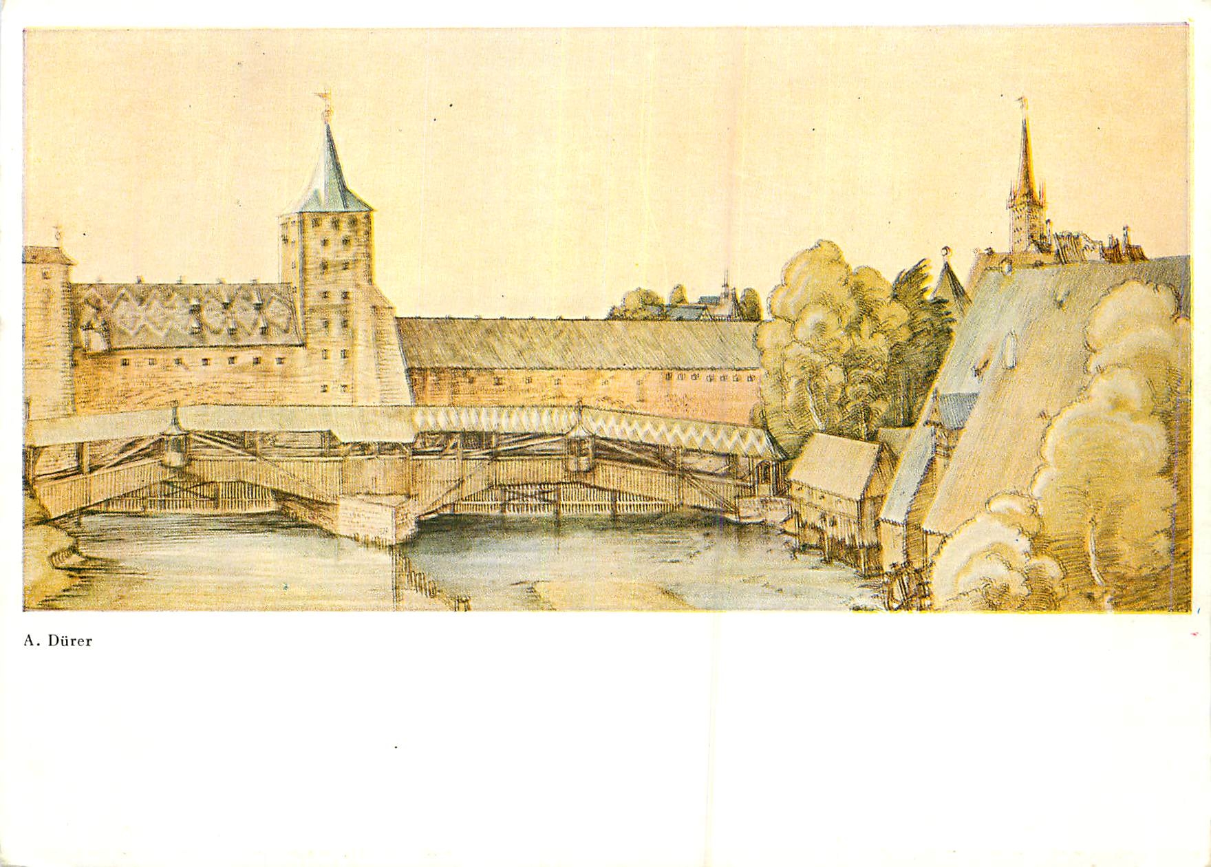 Nürnberg — Le pont couvert de Hallertürlein — Walter Classen, Kunstverlag, Zürich, n° 3476