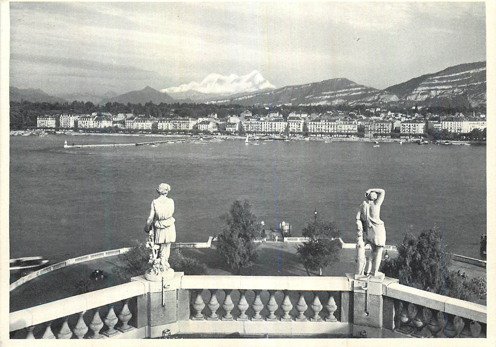 CPM Geneve La Rade et le Mont Blanc