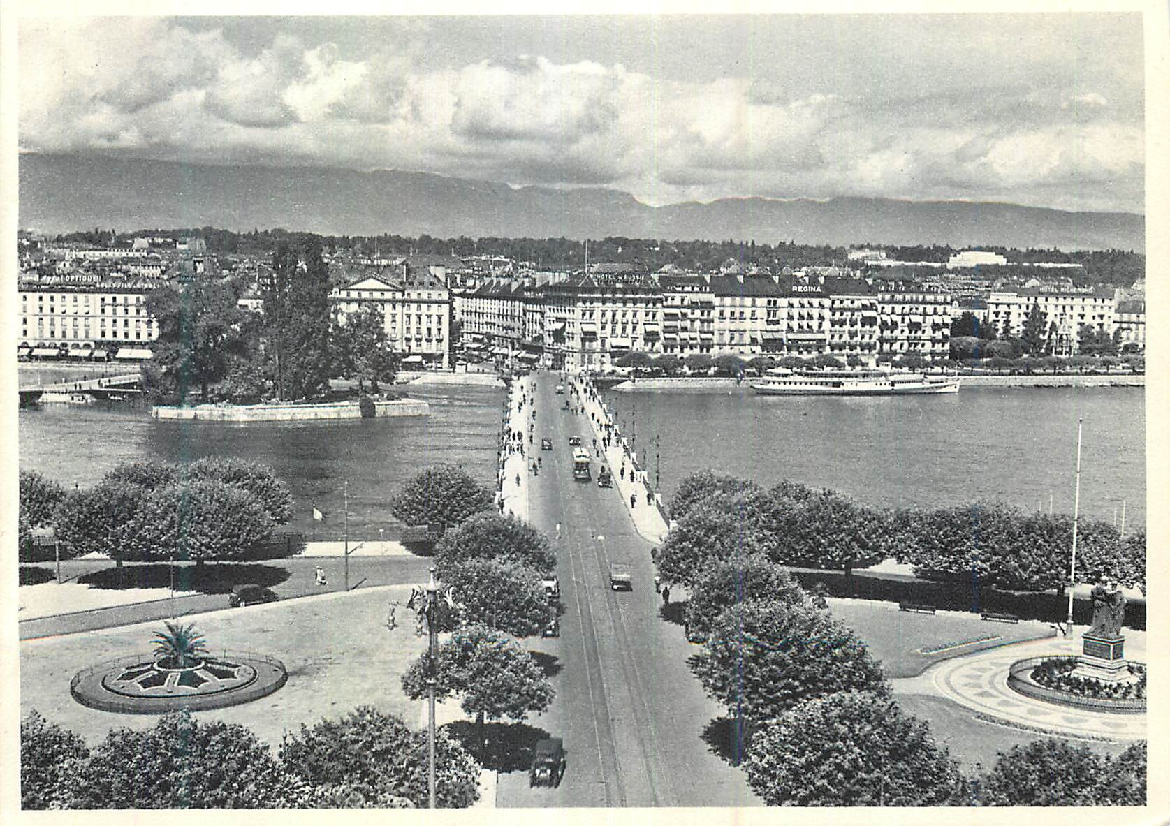 CPM Geneve Pont du Mont Blanc et le Quais