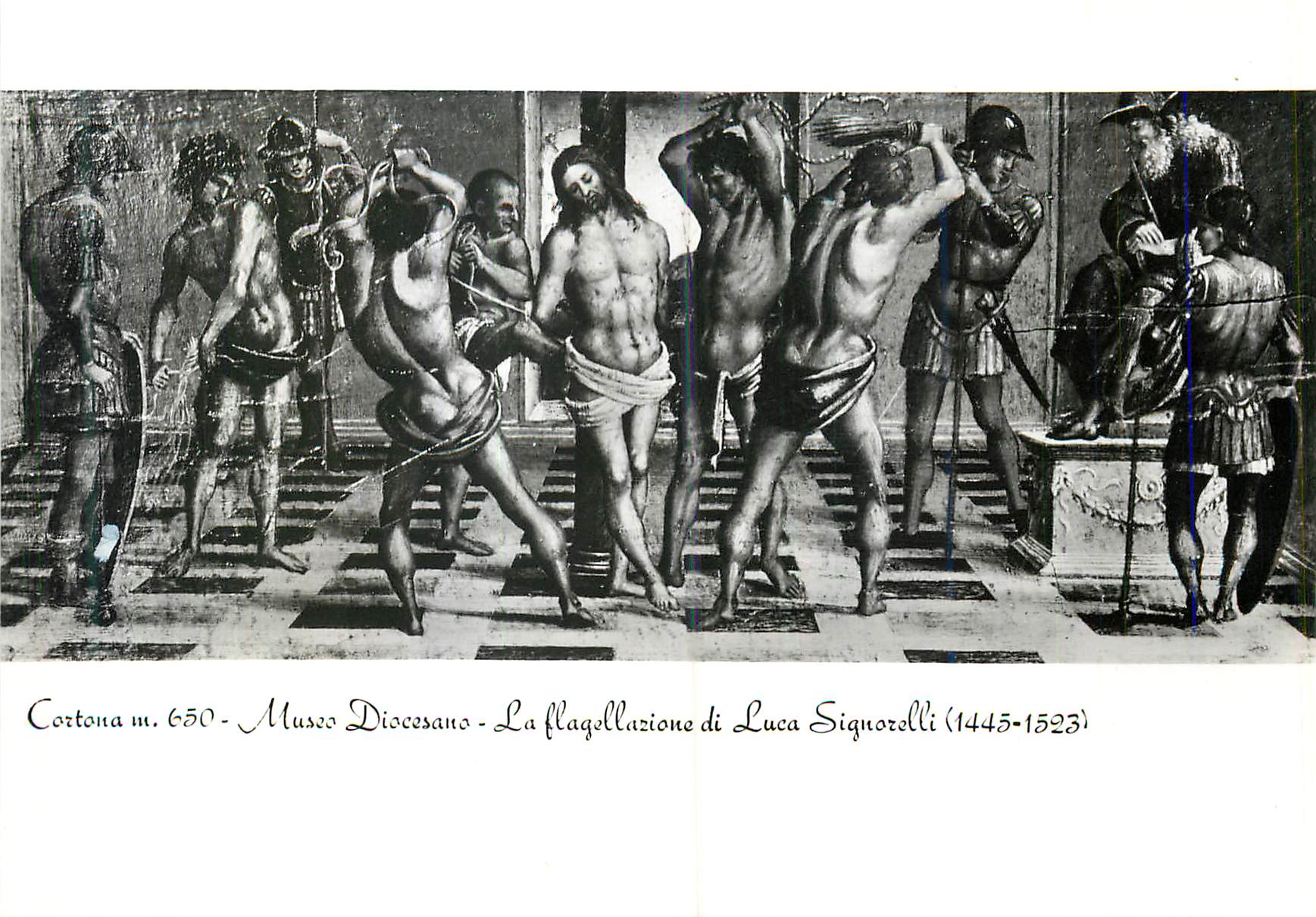 CPM Cortone 650 m Musee Diocesain Flagellation (Luca Signorelli 1445 1523)