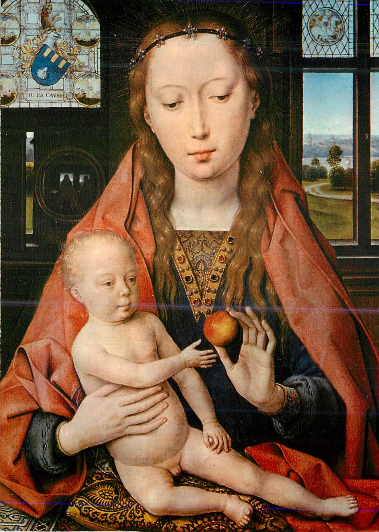 CPM Hans Memling la Vierge a la Pomme