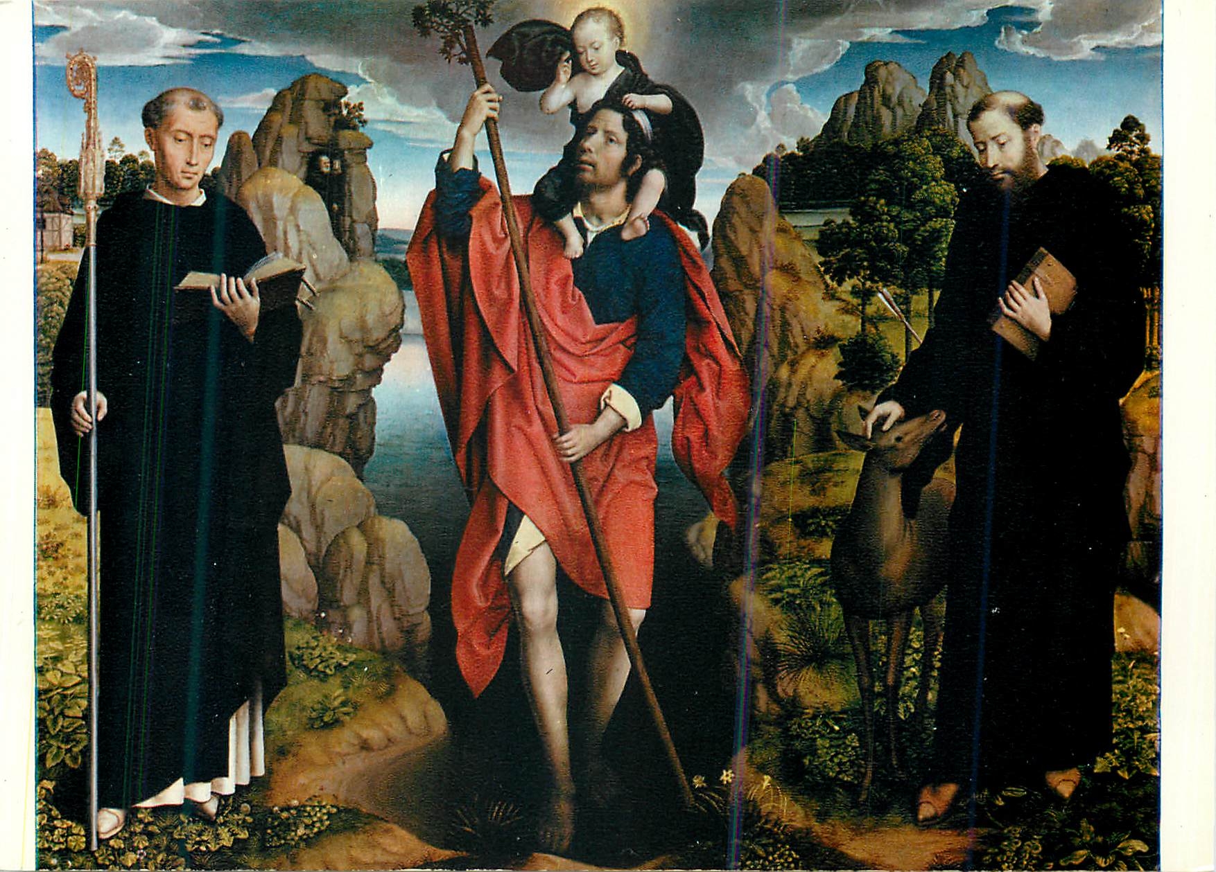 CPM Hans Memling (1433 1494) Triptyque Moreel Panneau Central Brugge