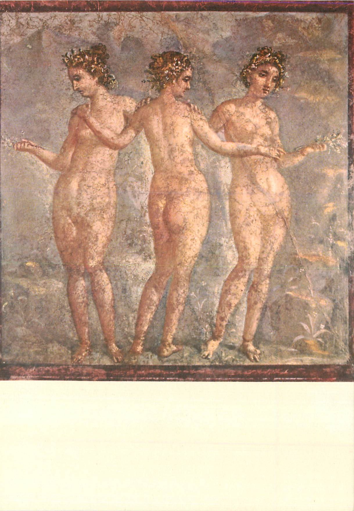 CPM Napoli Museo Nazionale Les Trois Graces