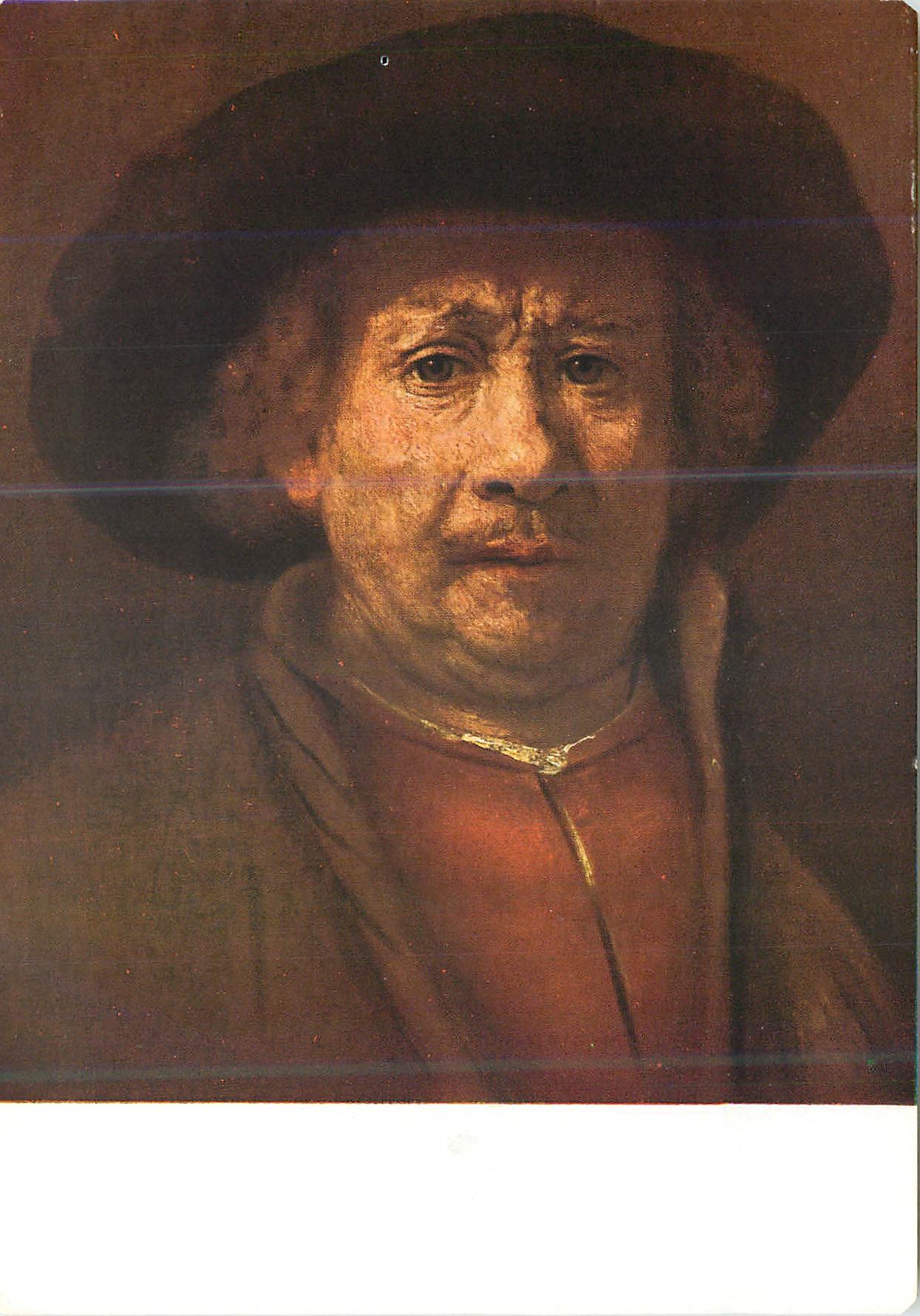 CPM Van Ryn Rembrandt son Portrait par lui Meme