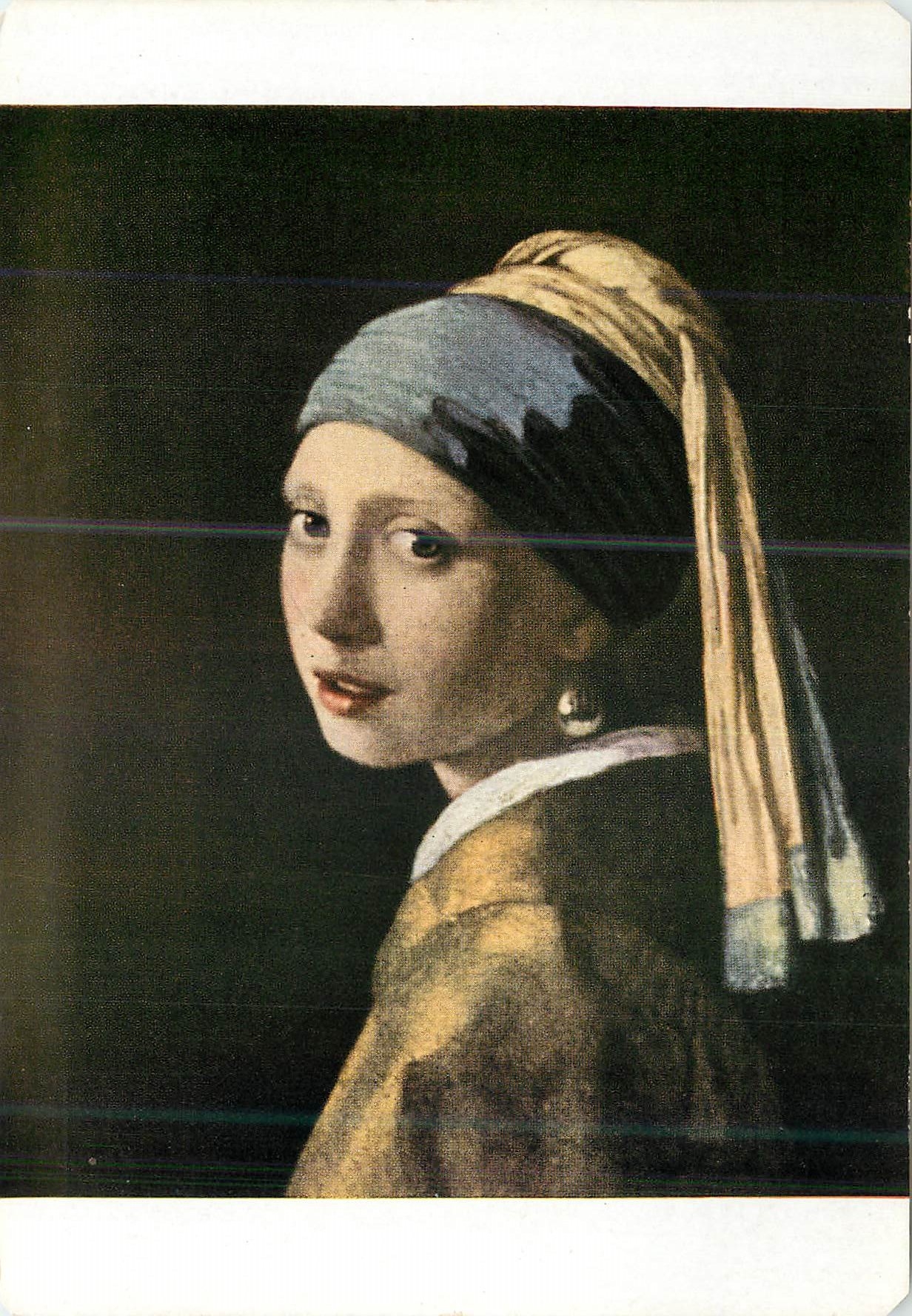 CPM Ecole Hollandaise Musee Royale Jan Van der Meer la Jeune Fille au Turban