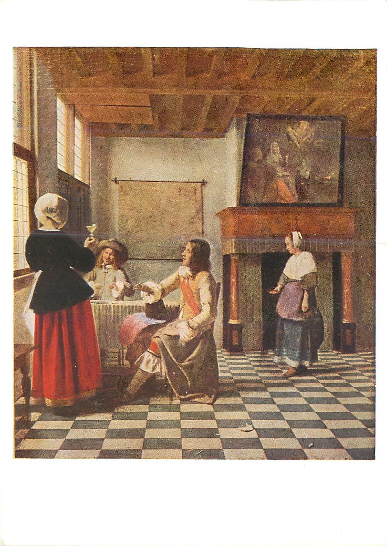 CPM National Gallery P de Hooch Interior of a Dutch House