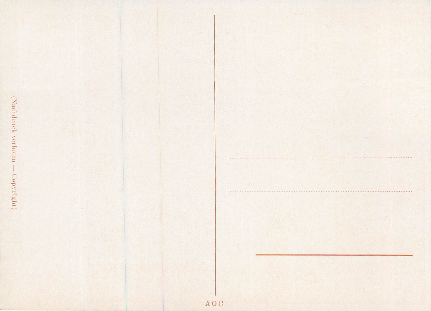 CPM Van de Velde SalutschuB — Verso