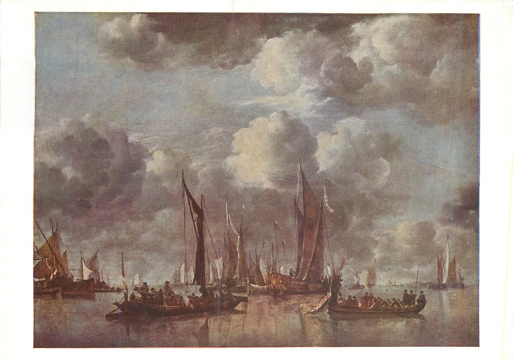 CPM National Gallery Cappellle River Scene With State Barge