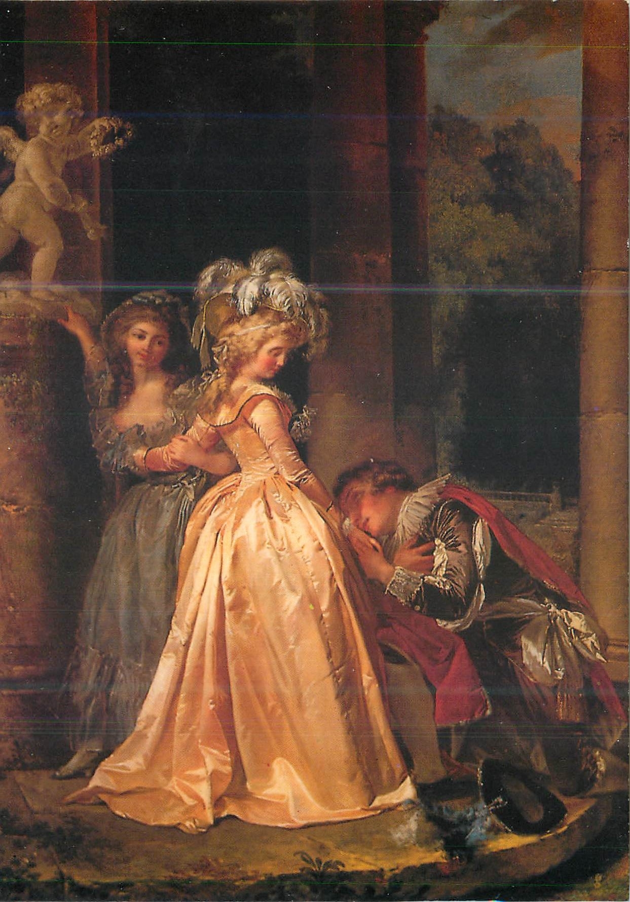 CPM Musee des Beaux Arts de Dijon (Cote d'Or) le Serment a l'Amour Huile sur Toile
