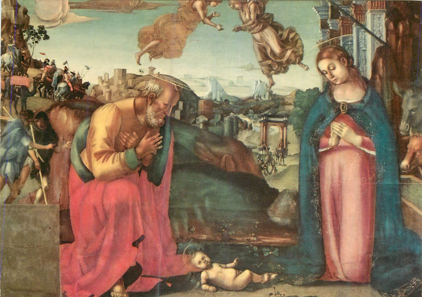 CPM Napoli Museo di Capodimonte Adoration de l'Enfant Jesus