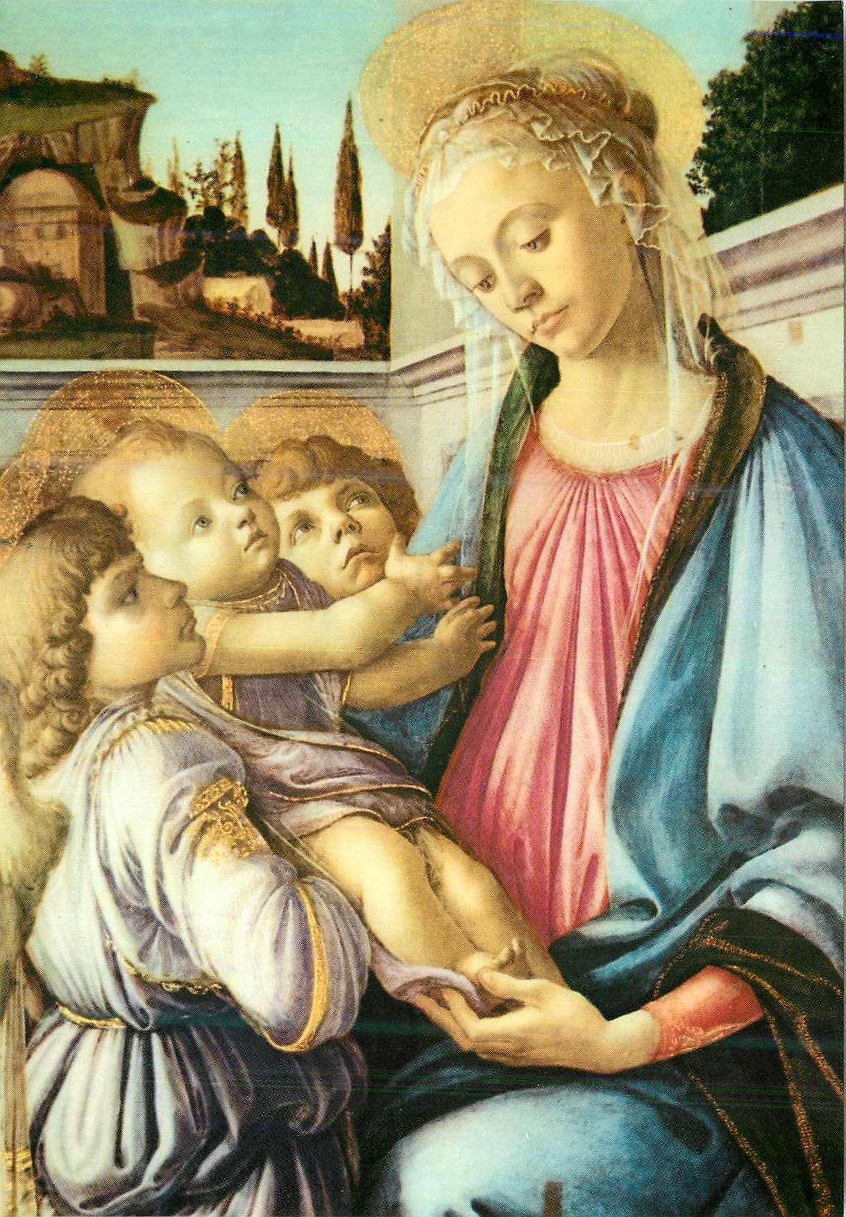 CPM Napoli Museo di Capodimonte Vierge avec l'Enfant Jesus et Angels