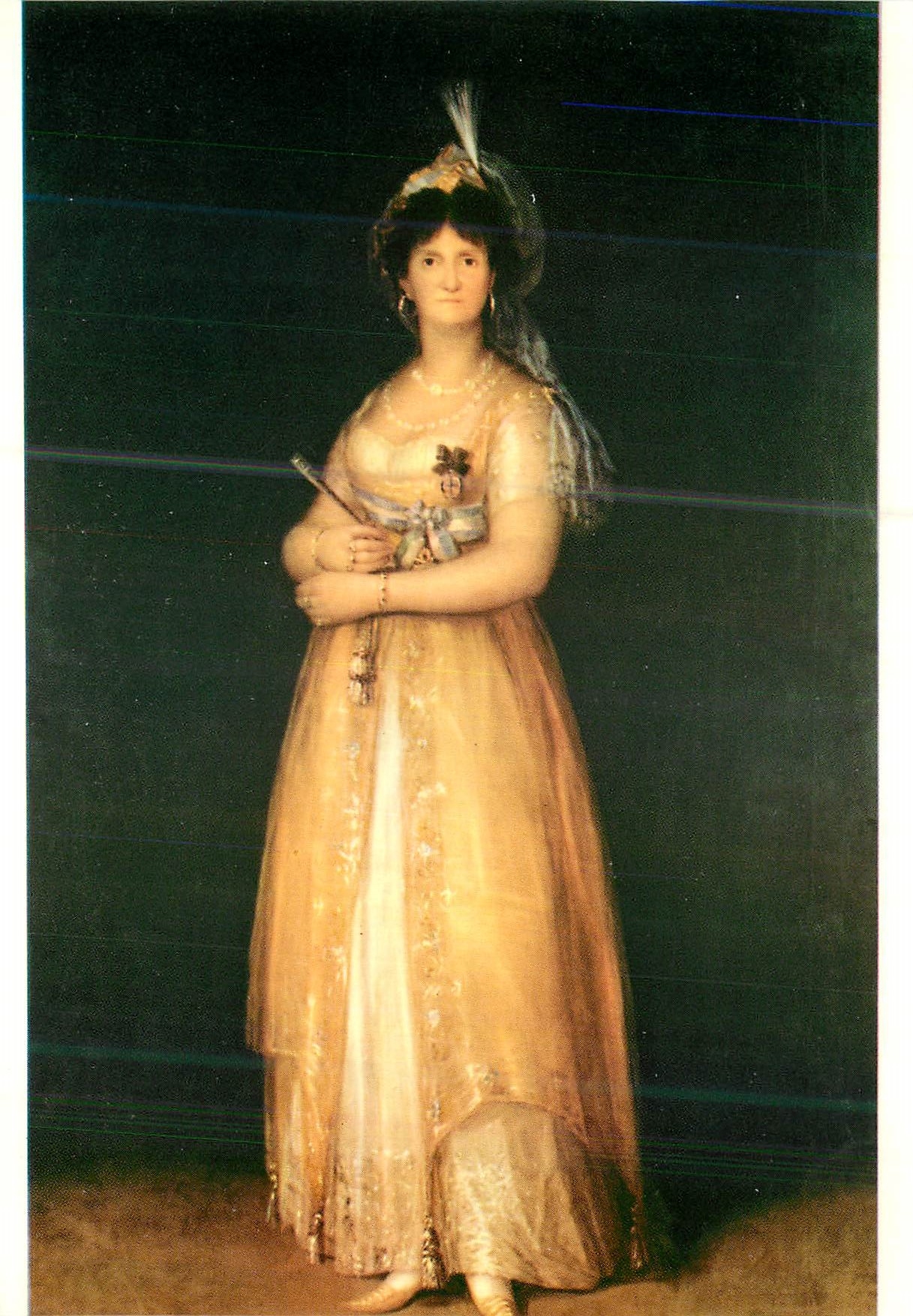CPM Napoli Museo di Capodimonte Francisco Goya Y Lucientes (1746 1828) Portrait de Marie Louise de Parme Reine d'Espagne