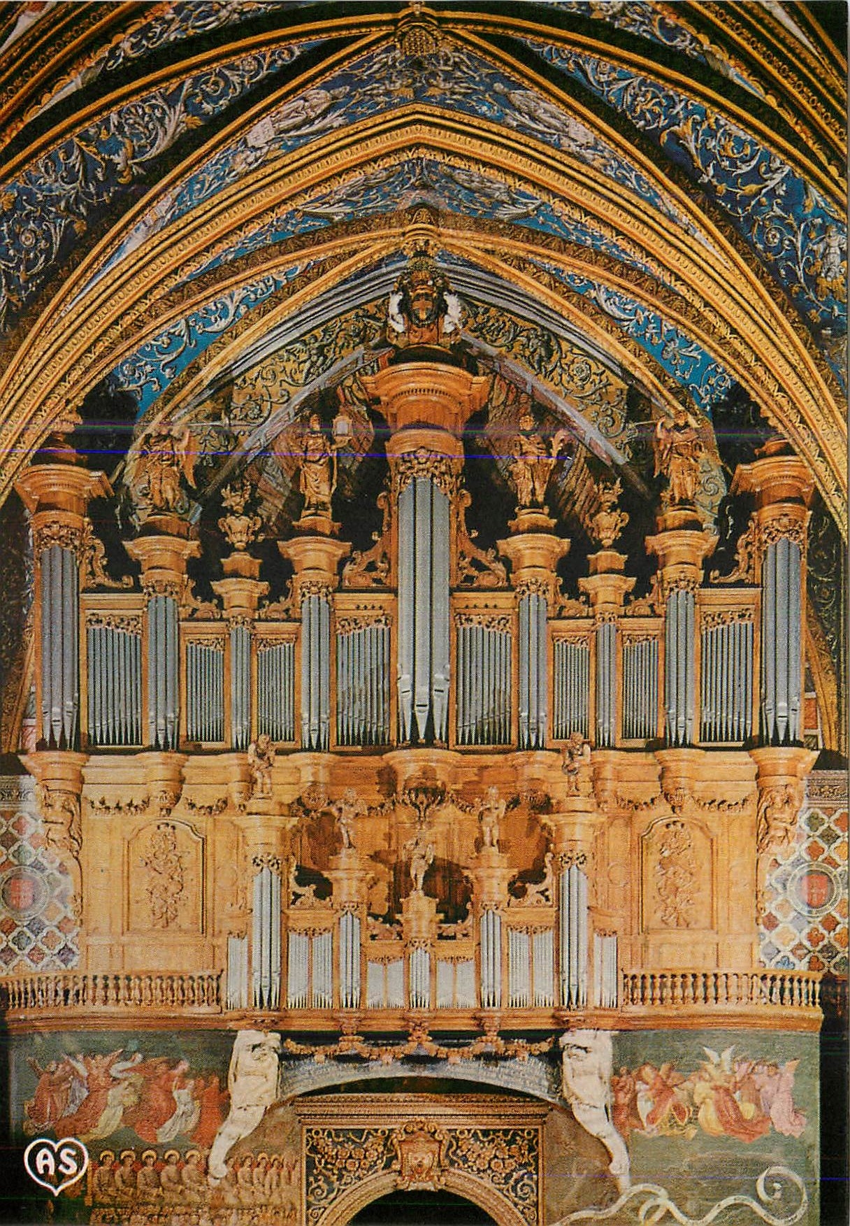 Grand orgue de la Basilique Sainte-Cécile — Albi — éditeur APA-COLOR, n° 81000-1142