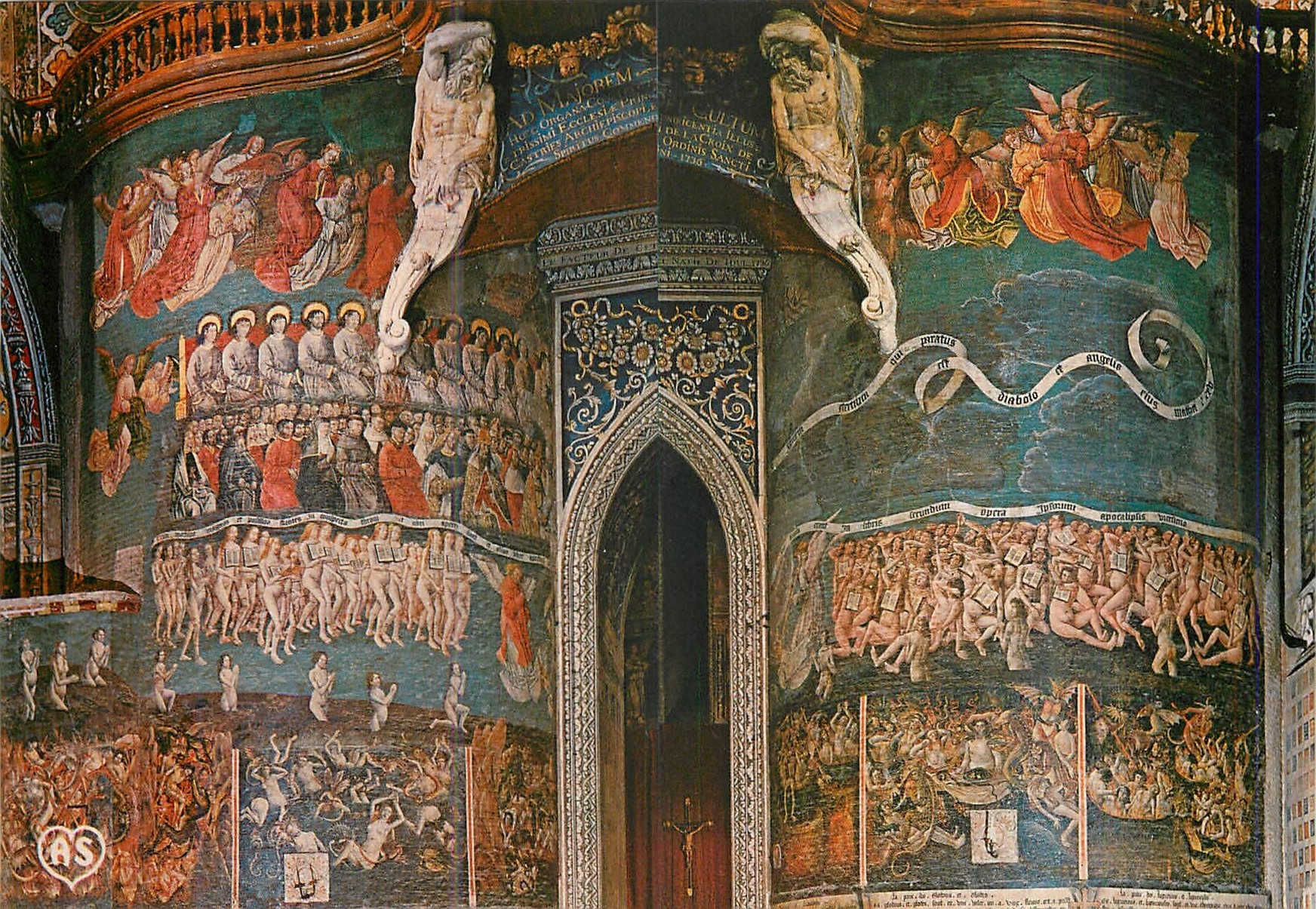 Basilique Sainte-Cécile — Jugement Dernier — Fresque réalisée entre 1470 et 1480 par un maître inconnu
