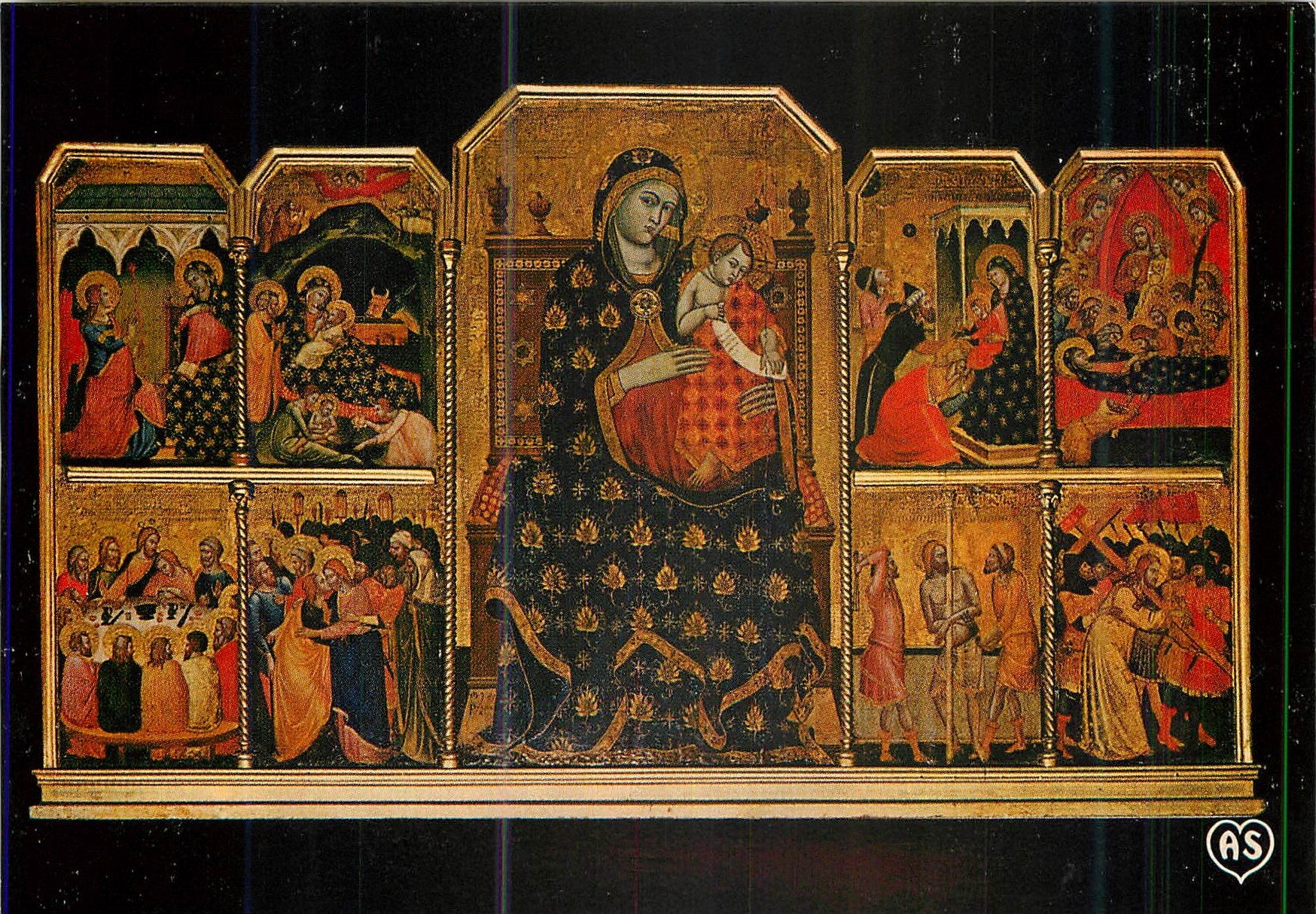 Basilique Sainte-Cécile — Polyptyque de l'école de Sienne (1345) — Société des Cartes Postales APA-POUX