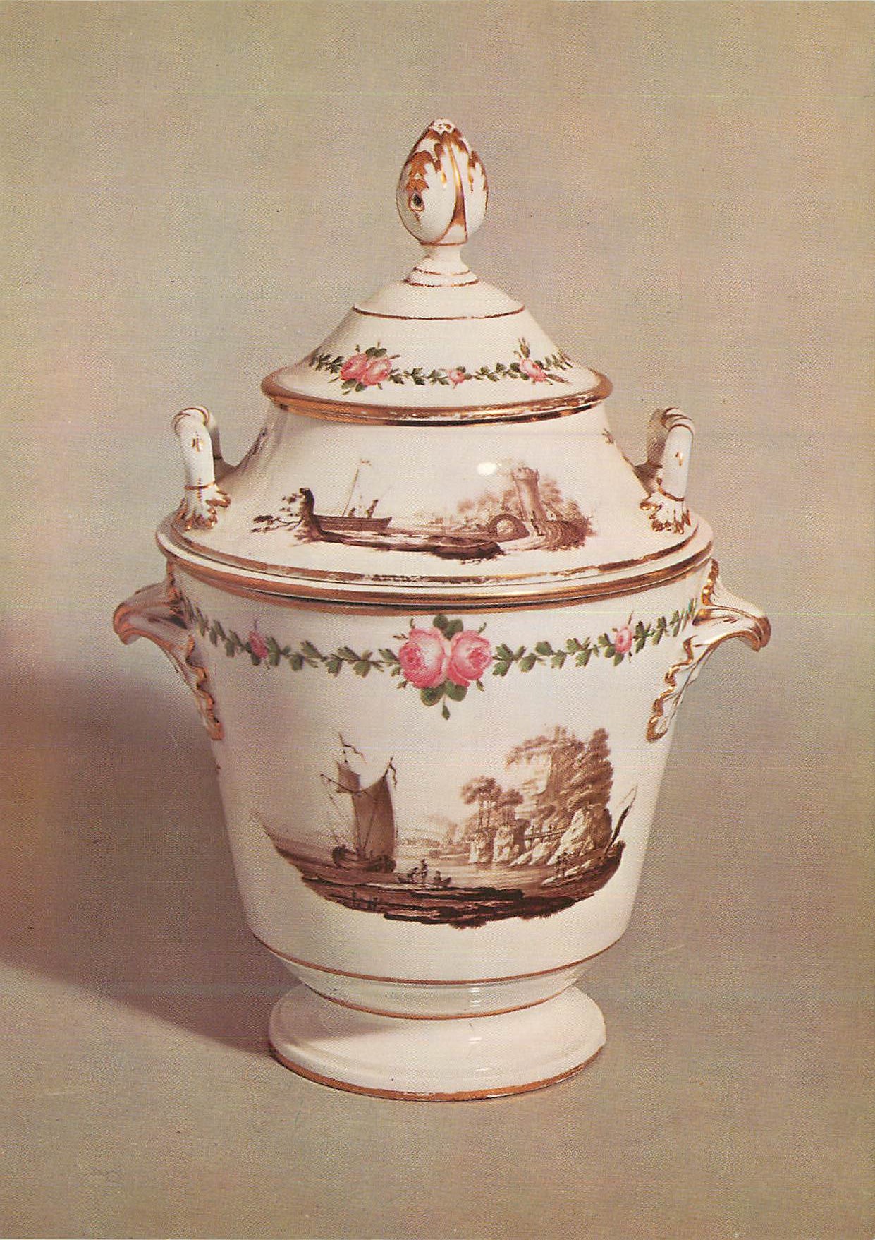 Glacières en porcelaine de Bruxelles — décor de Louis Cretté — fin XVIIIe siècle — Édition Bruxelles