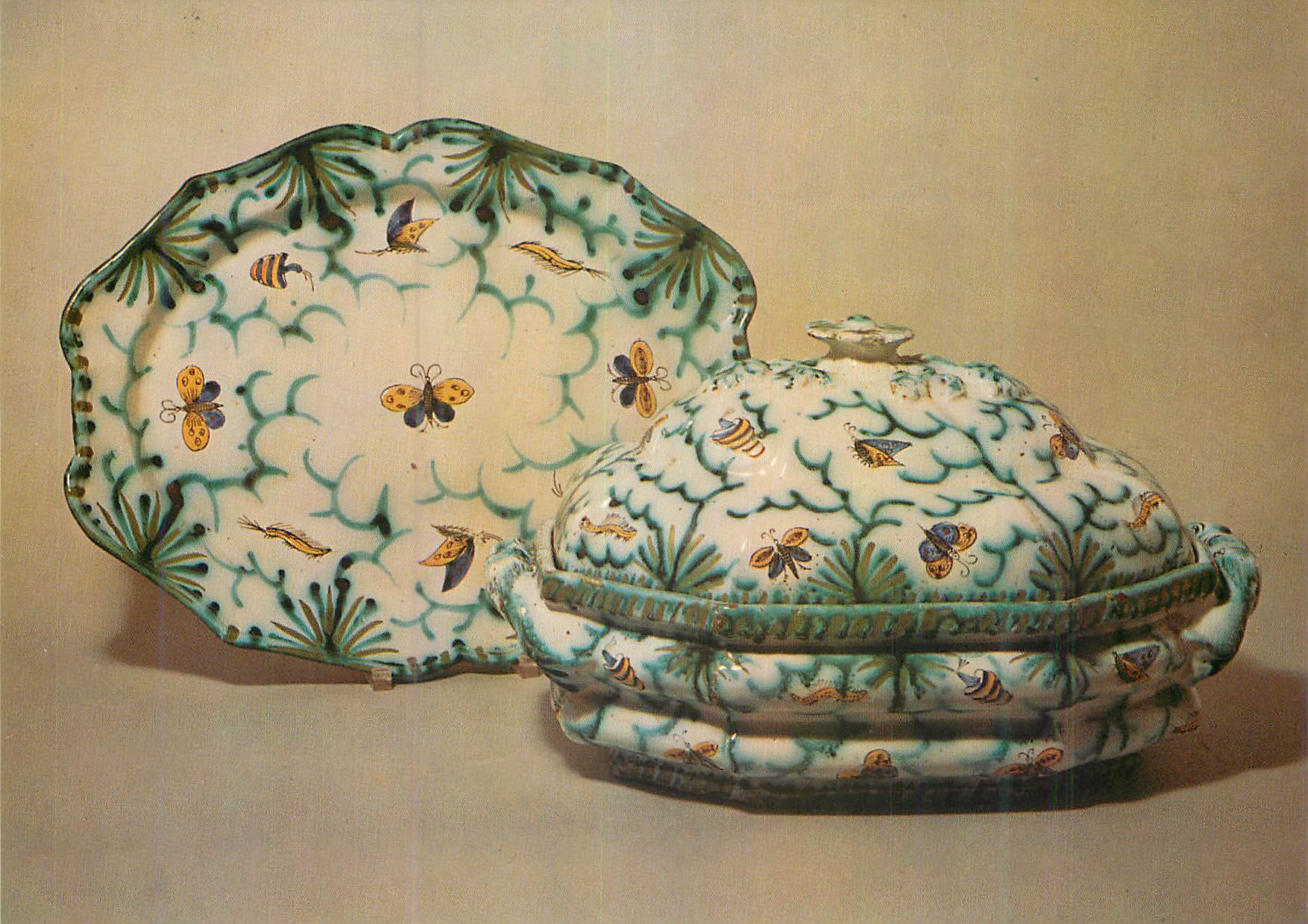 Faïence de Bruxelles — décor vert de cuivre — XVIIIe siècle — Édition le Berrurier, Bruxelles