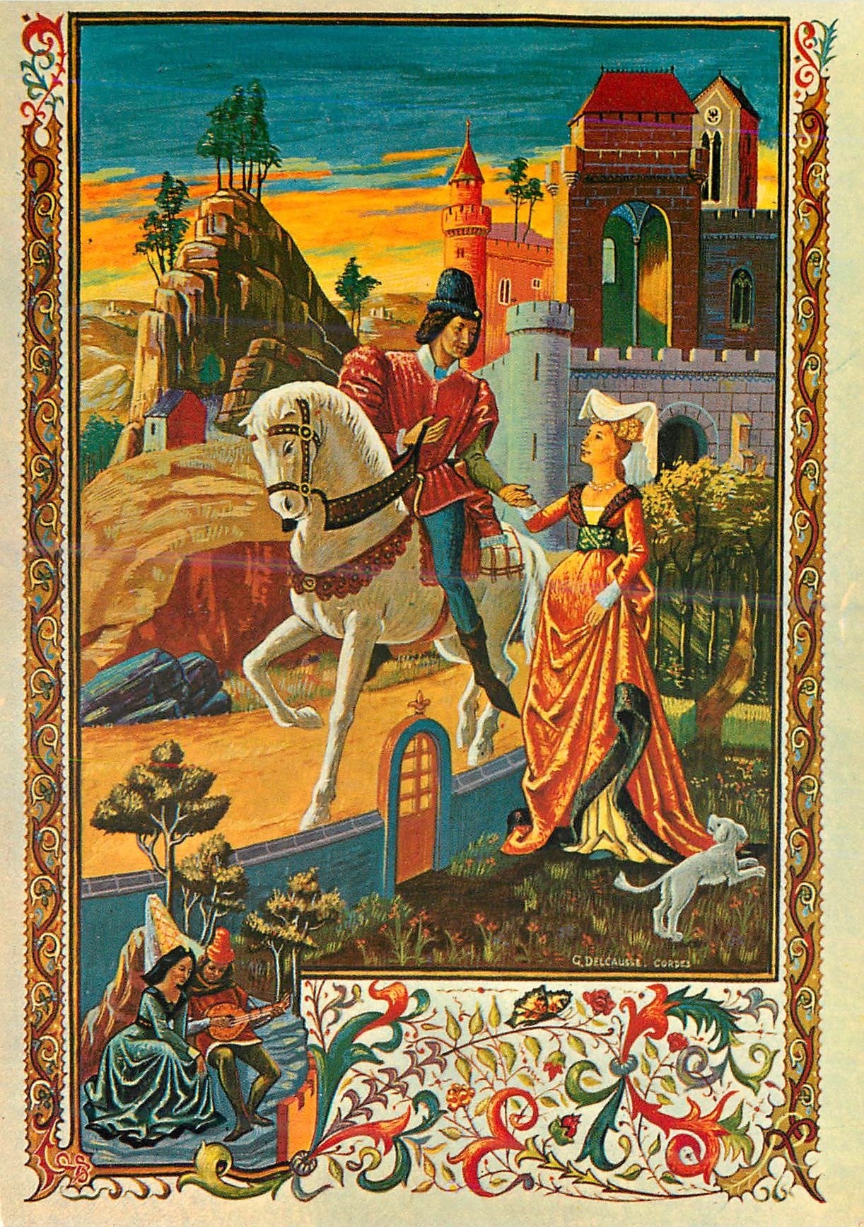 CPM La Dame et le Chevalier