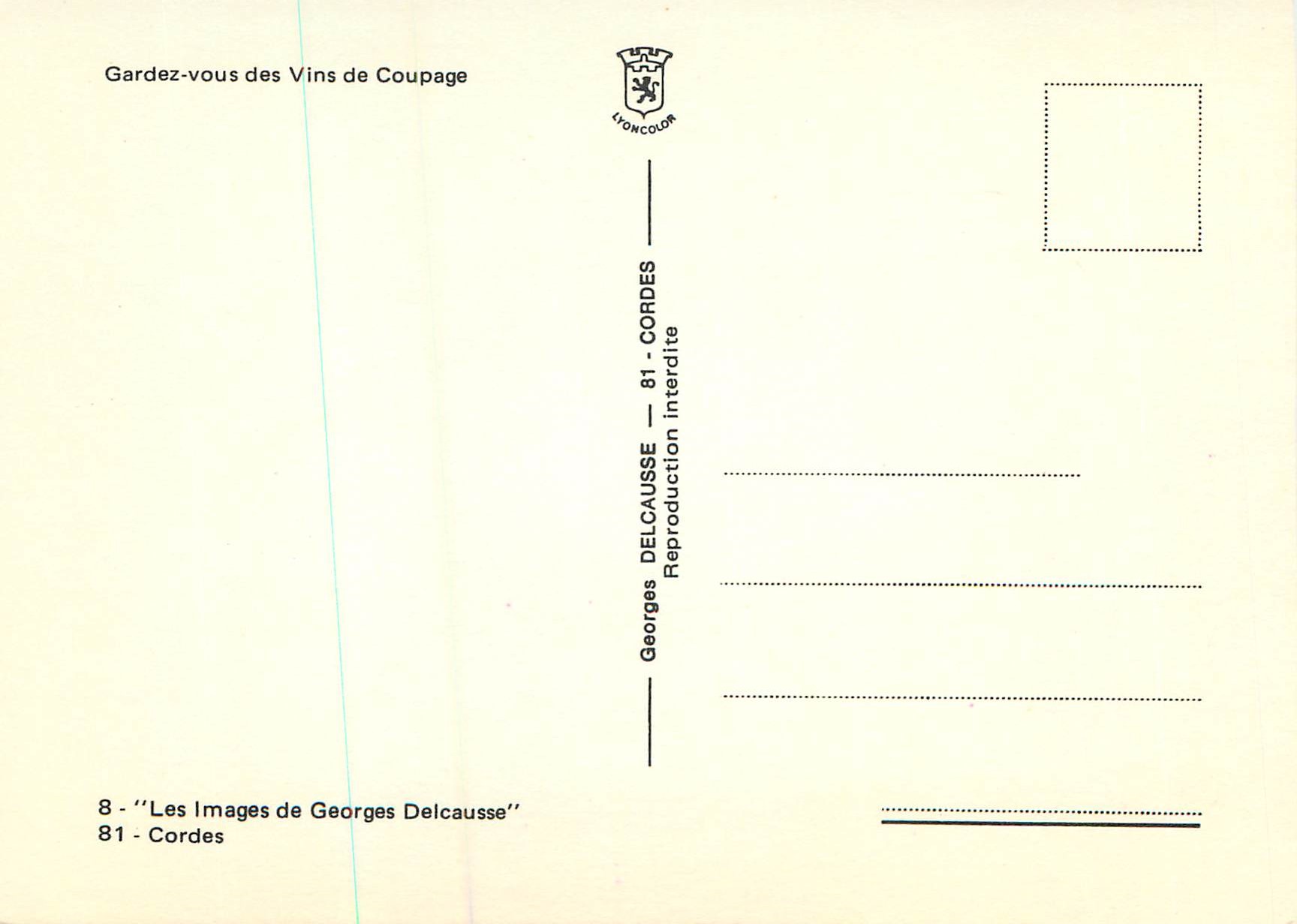 Bataille de Poitiers — 1356 — Georges Delcausse — Rückseite