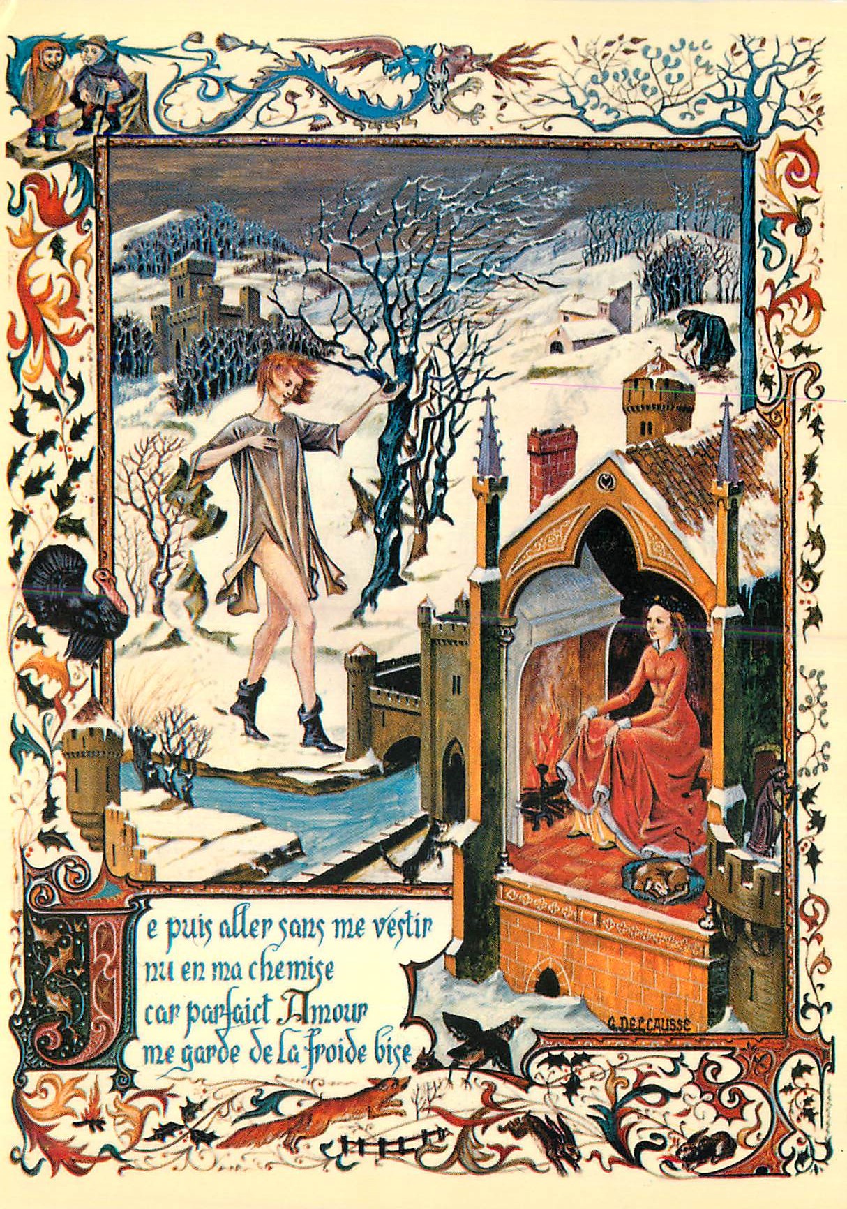 CPM Bernard de Ventadour Extrait de Poeme