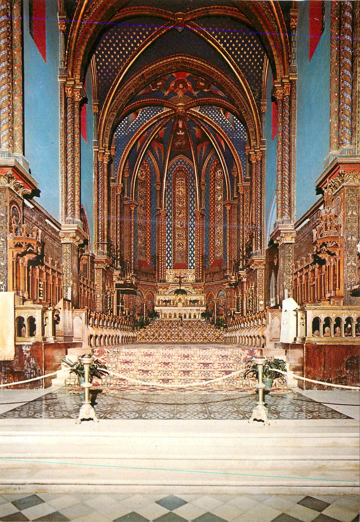 Abbaye de Saint-Michel de Frigolet — Le Chœur de l'Église Abbatiale — Société Couleurs Naturelles, n° 21132