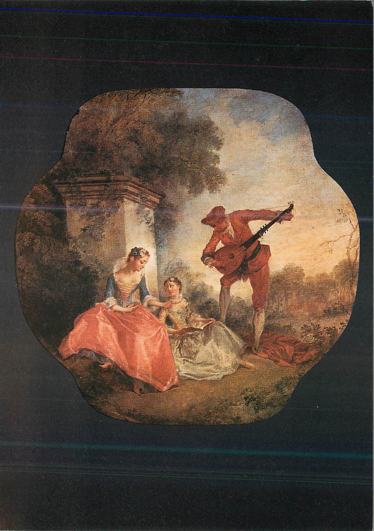 CPM Paris Musee du Louvre Lancret Nicolas (1690 1743) la Lecon de Musique