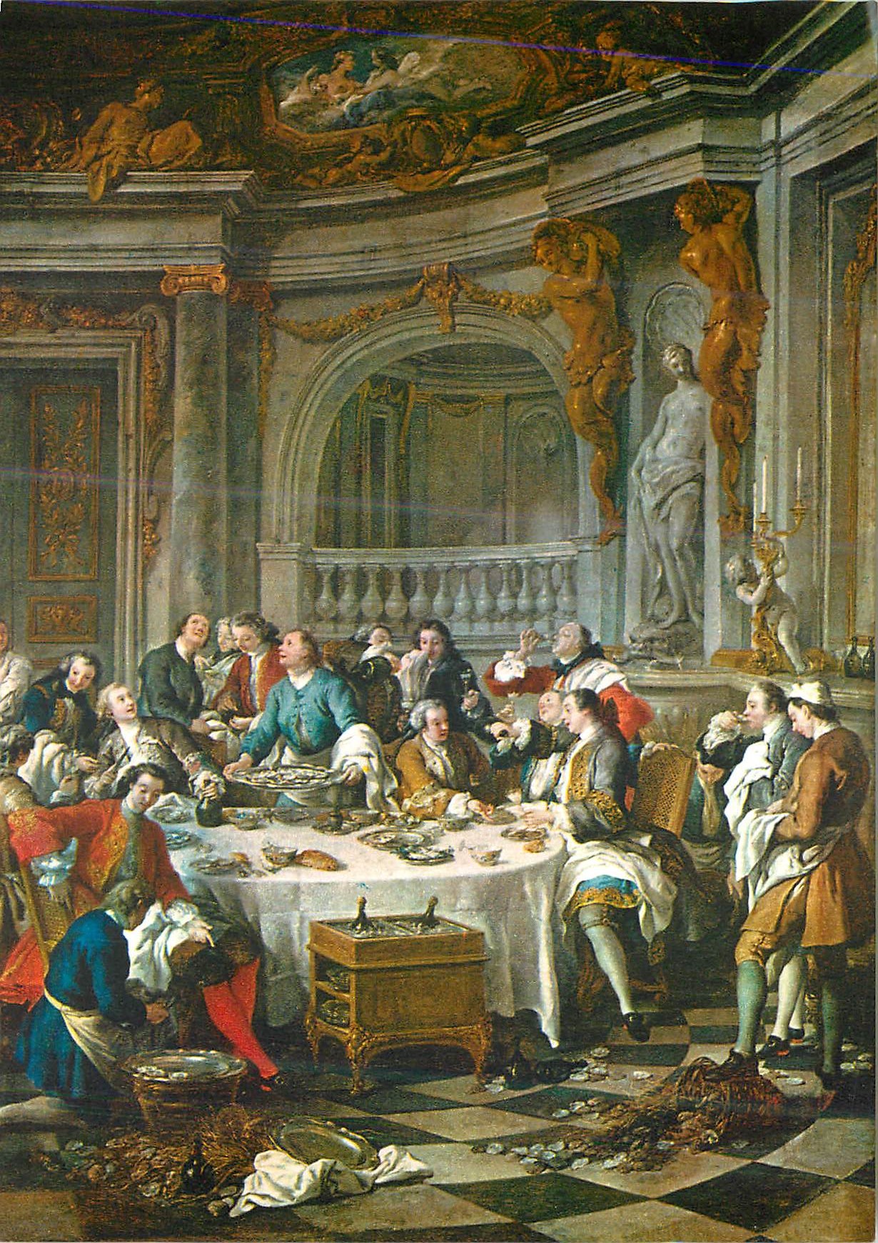 Déjeuner d'huitres — Musée Condé - Chantilly — Draeger, Paris, N° 11