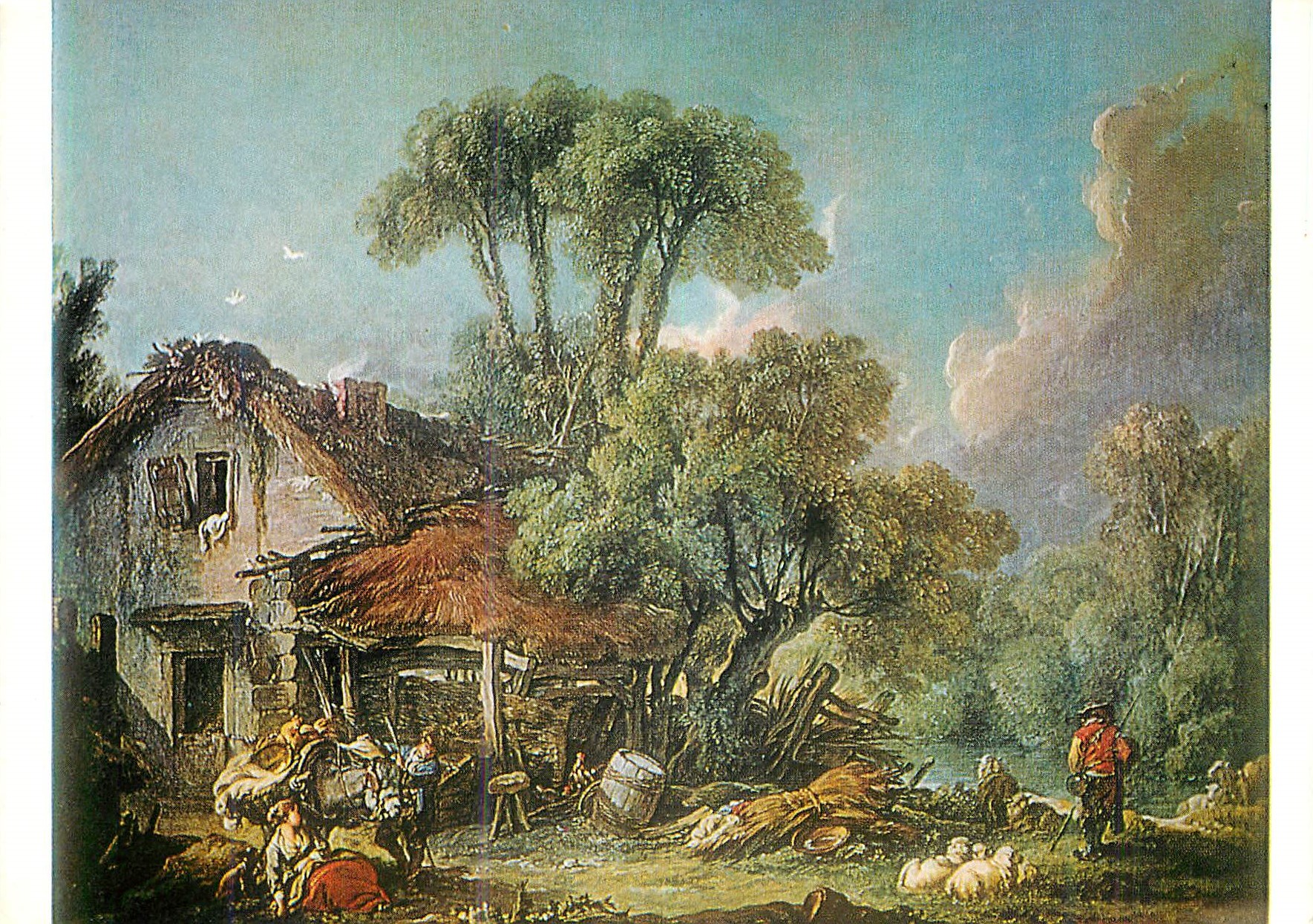 CPM Francois Boucher (1703 1770) le Matin Galleria Nazionale di Palazzo Barberini Rome