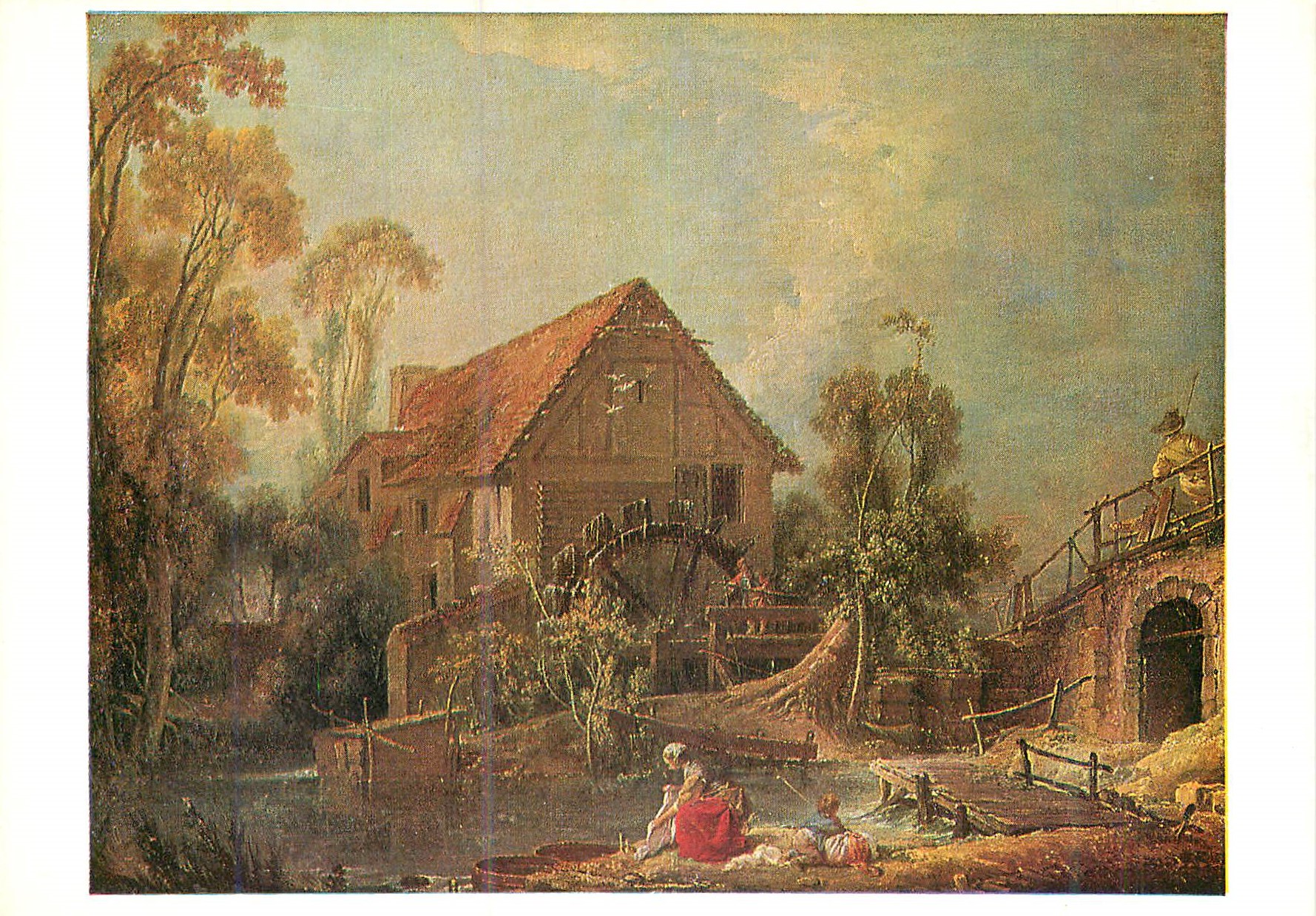 Le moulin — œuvre de François Boucher (1751) — Éditions Braun et Cie, n°156