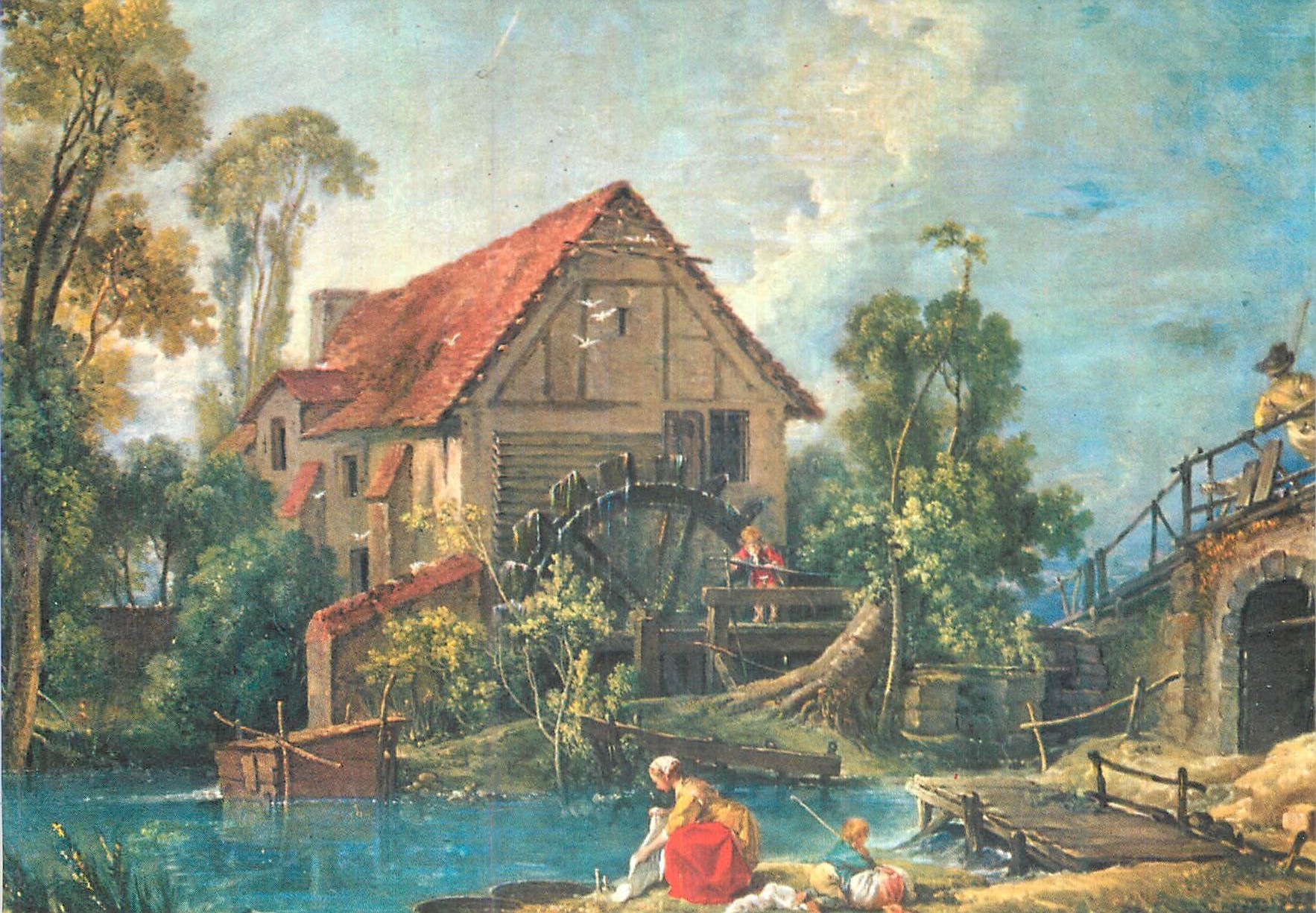 CPM Paris Musee du Louvre Boucher F (1703 1770) le Moulin 