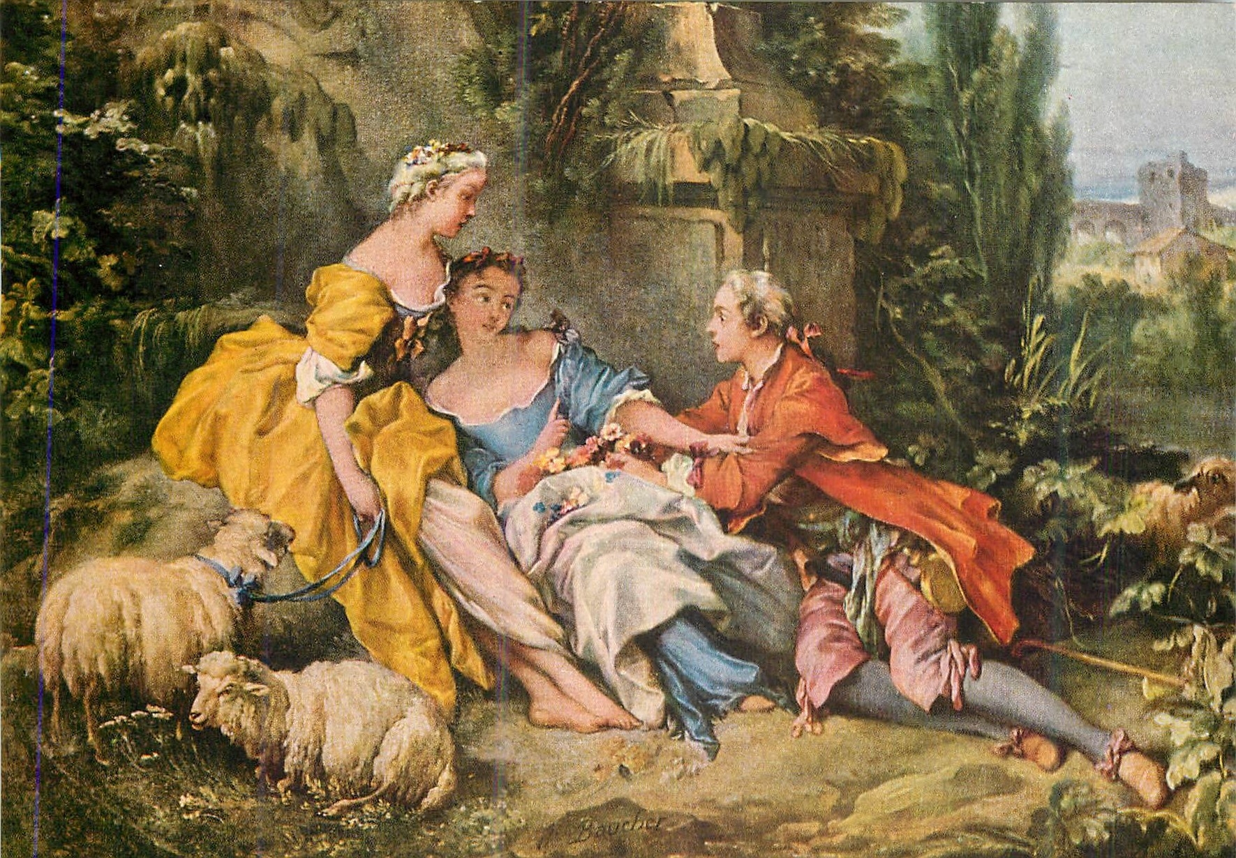 CPM Francois Boucher (1703 1770) Pastorale