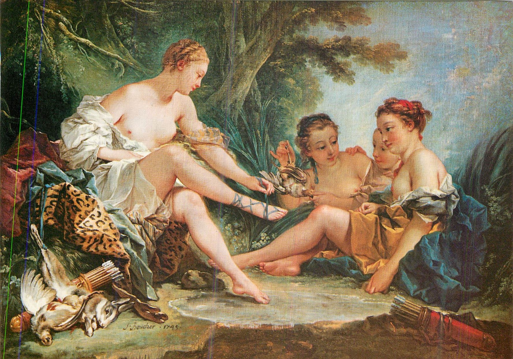 CPM Musee Cognac Jay Paris Boucher le Retour de Chasse de Diane 