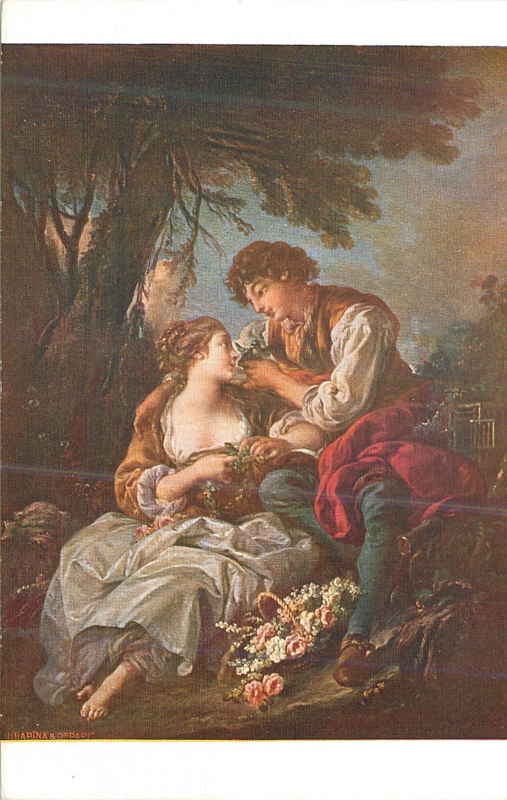 CPM Musee du Louvre Francois Boucher Pastorale Premier Peintre du Roi (1703 1770)
