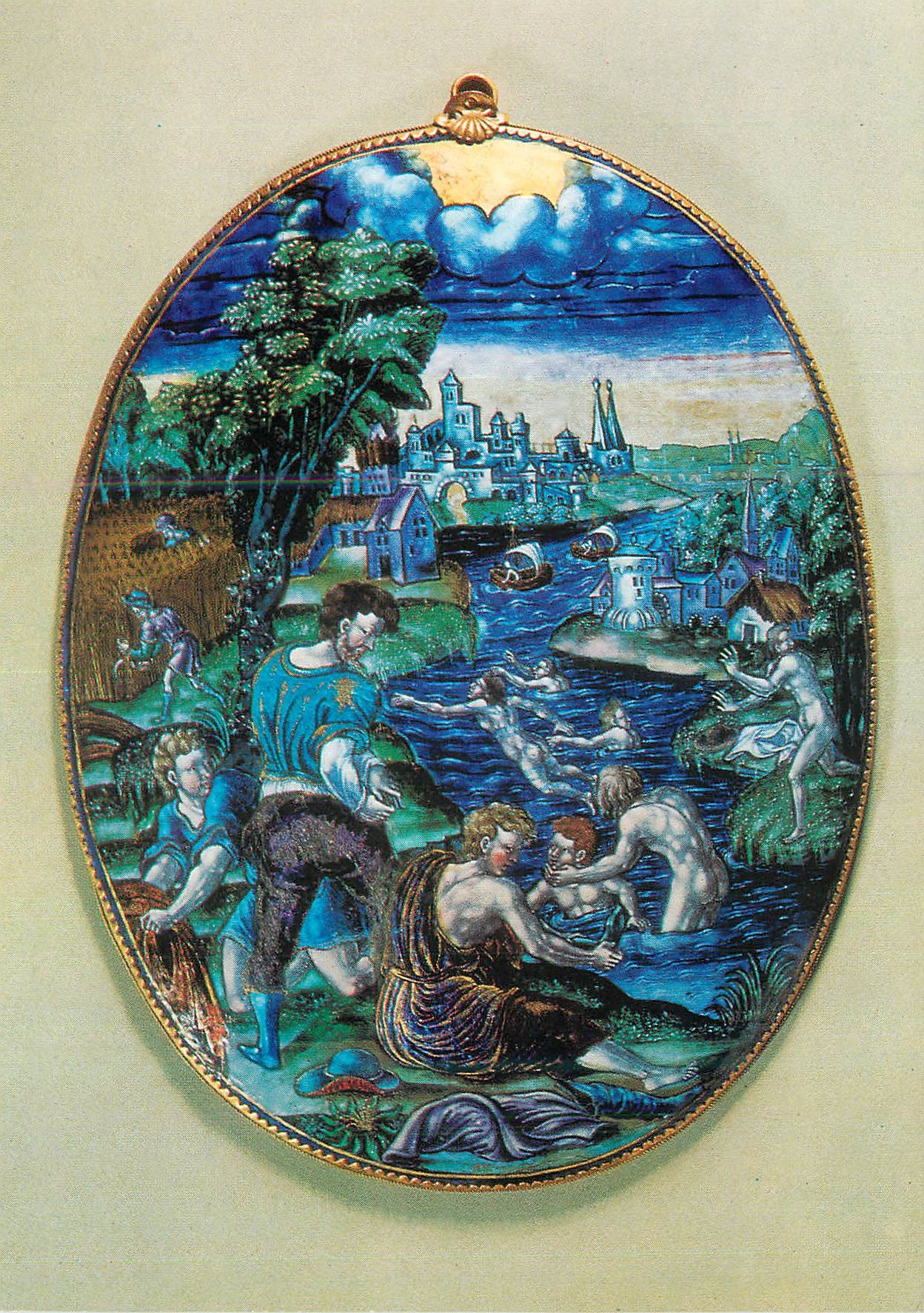 CPM Paris Musee du Louvre Pierre Courteys (1520 1586) l'Ete