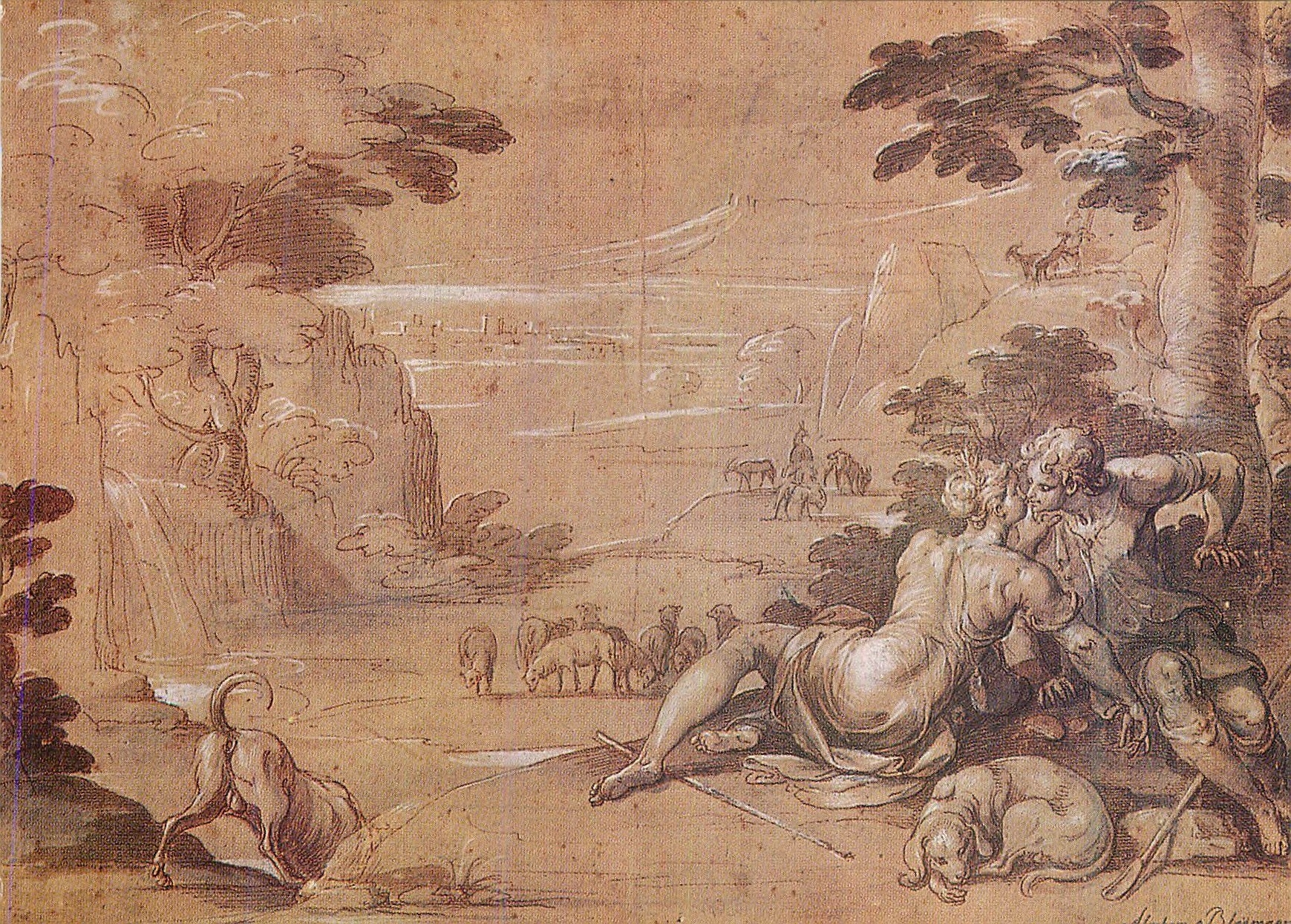 CPM Paris Grand Palais Exposition Ecole de Fontainebleau Ambroise Dubois (1543 1614)